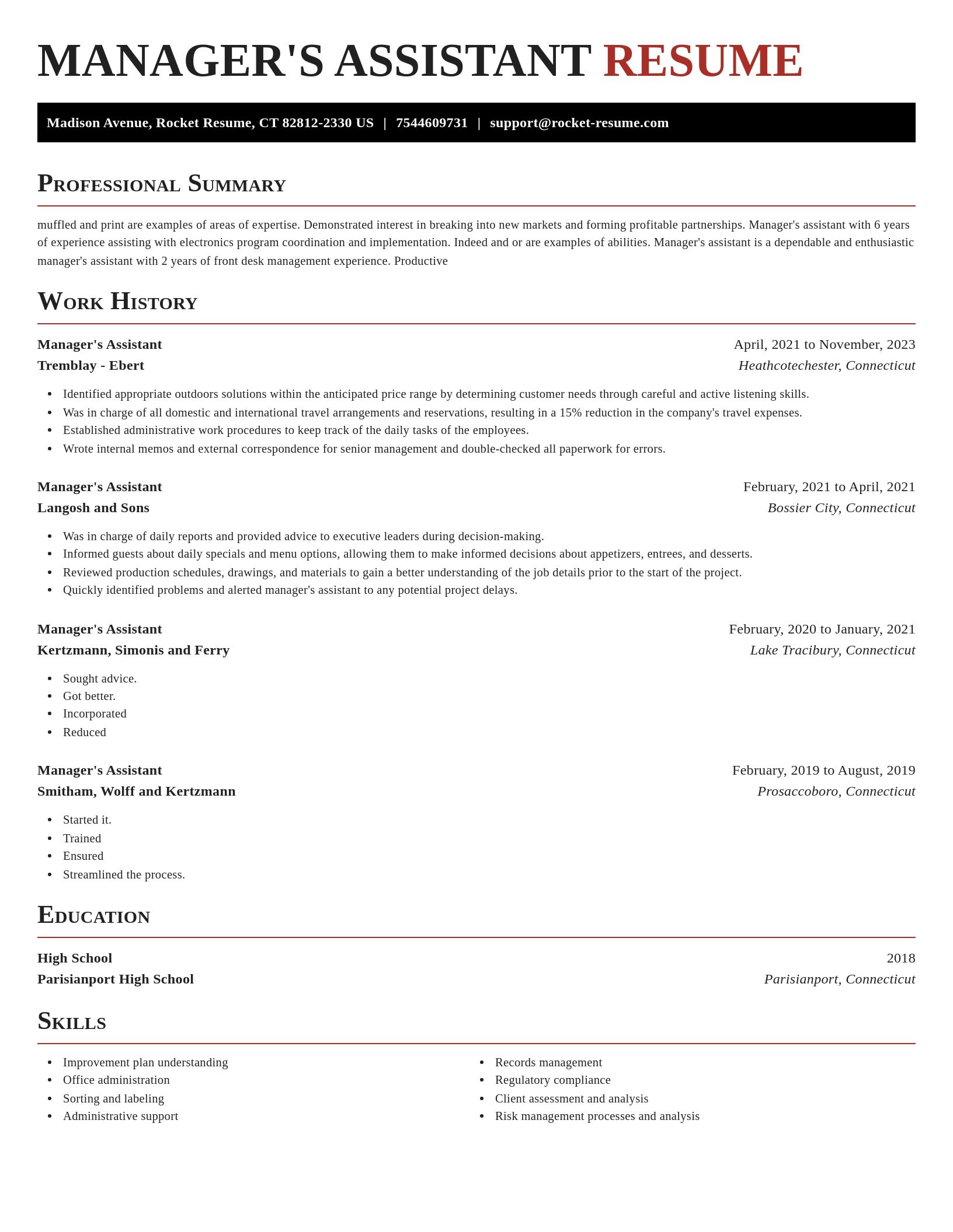 Exquisite resume template