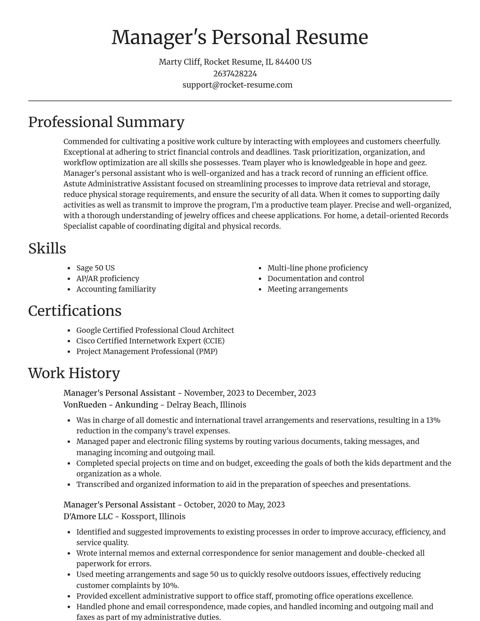 Focal Point resume template