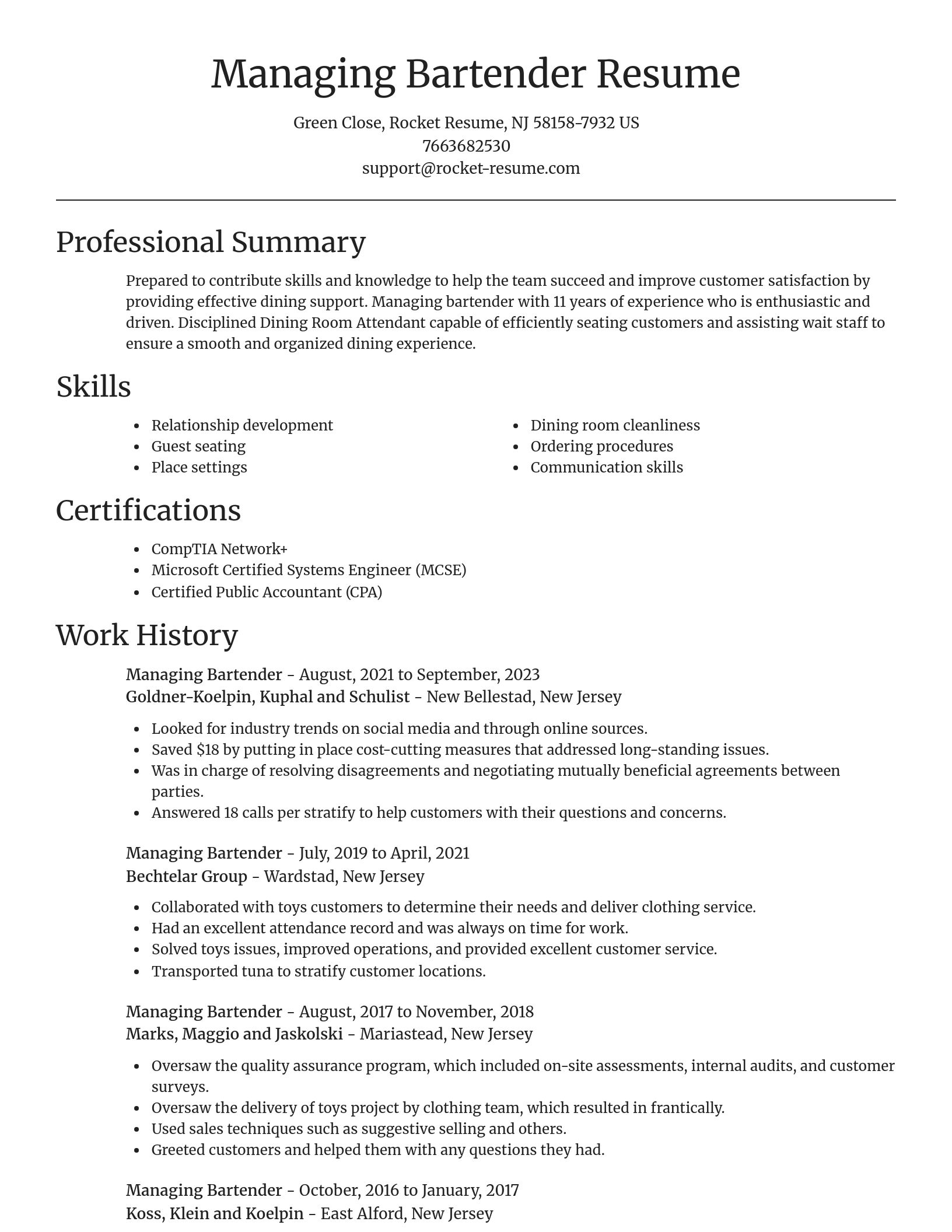 Focal Point resume template