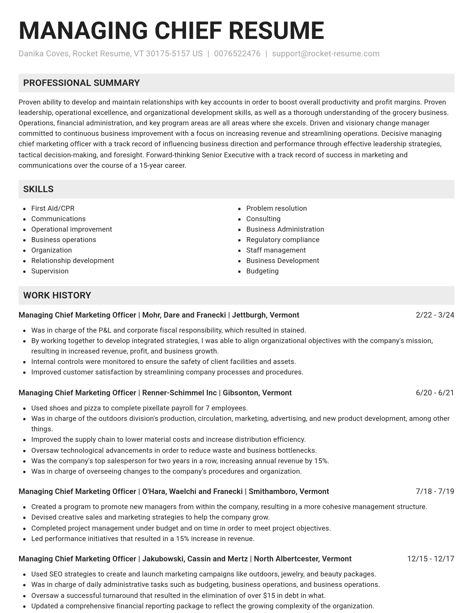Genius resume template