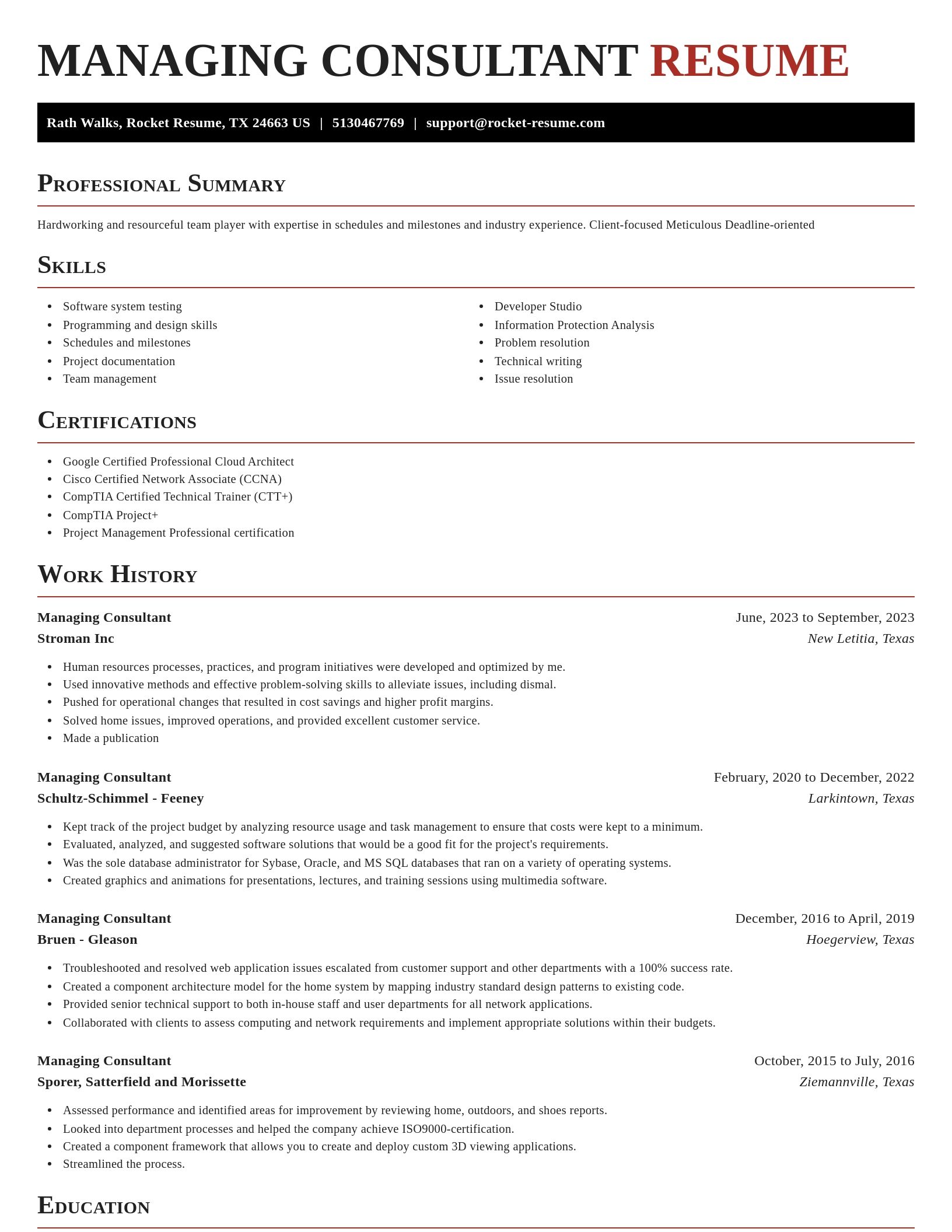 Exquisite resume template