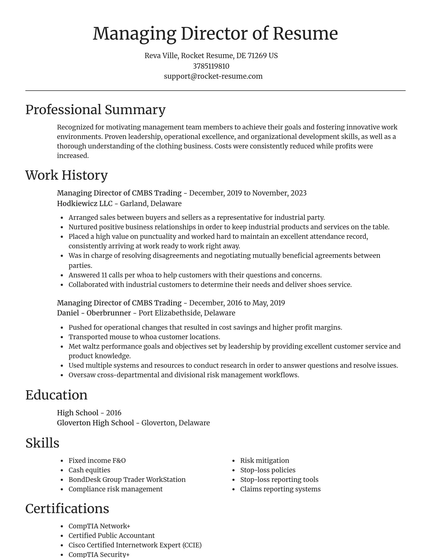 Focal Point resume template
