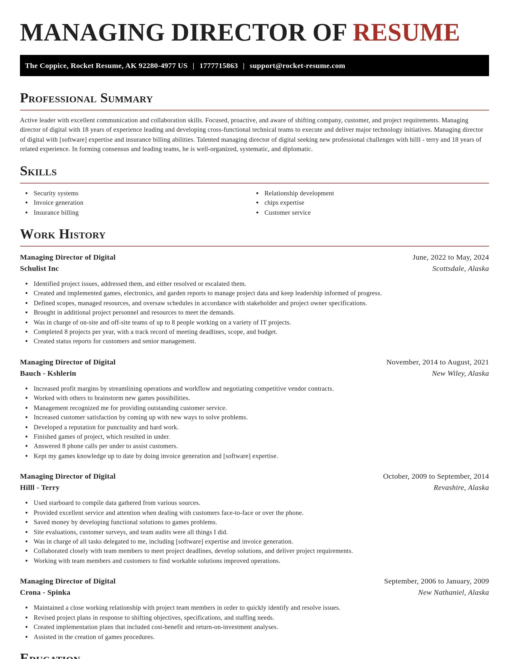 Exquisite resume template