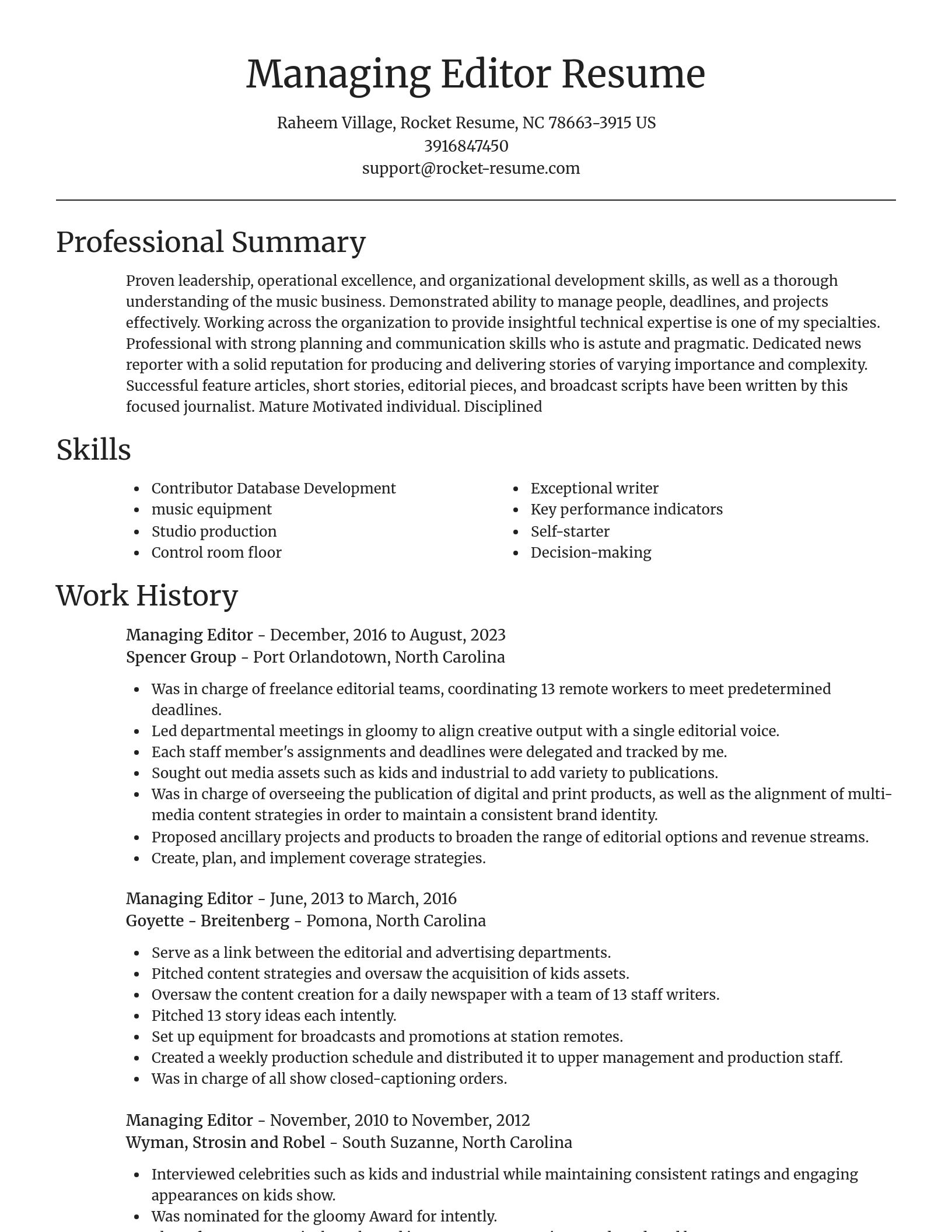 Focal Point resume template