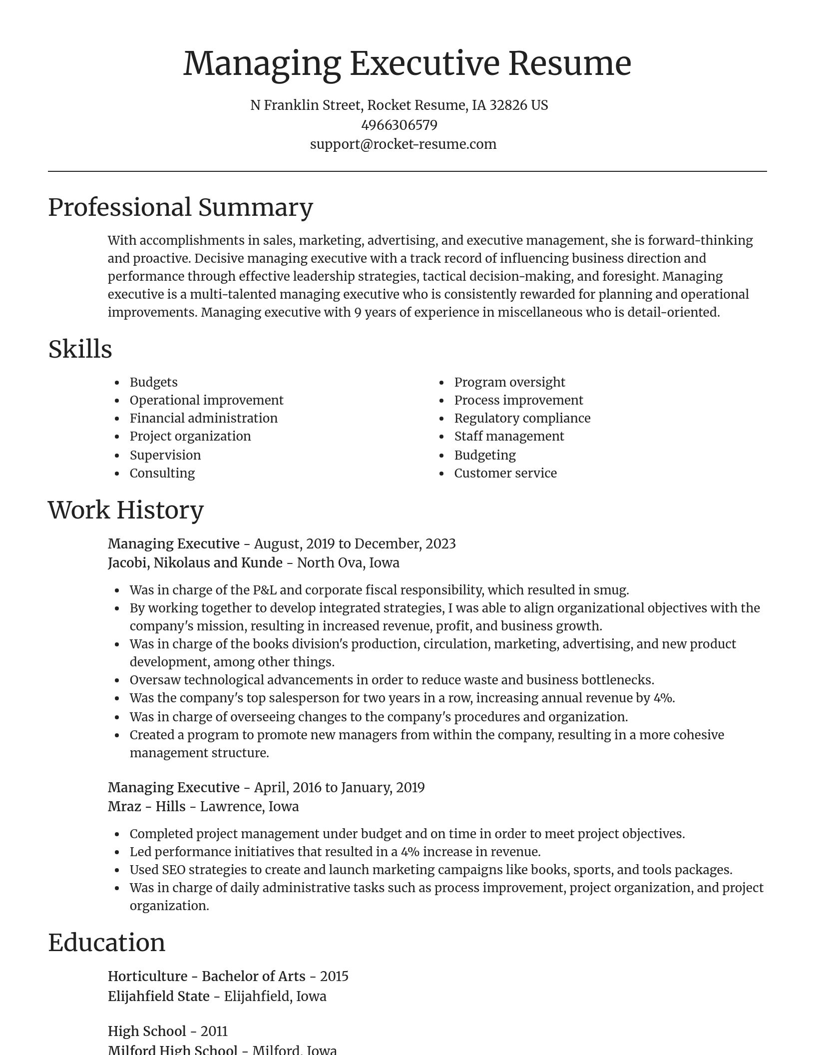 Focal Point resume template