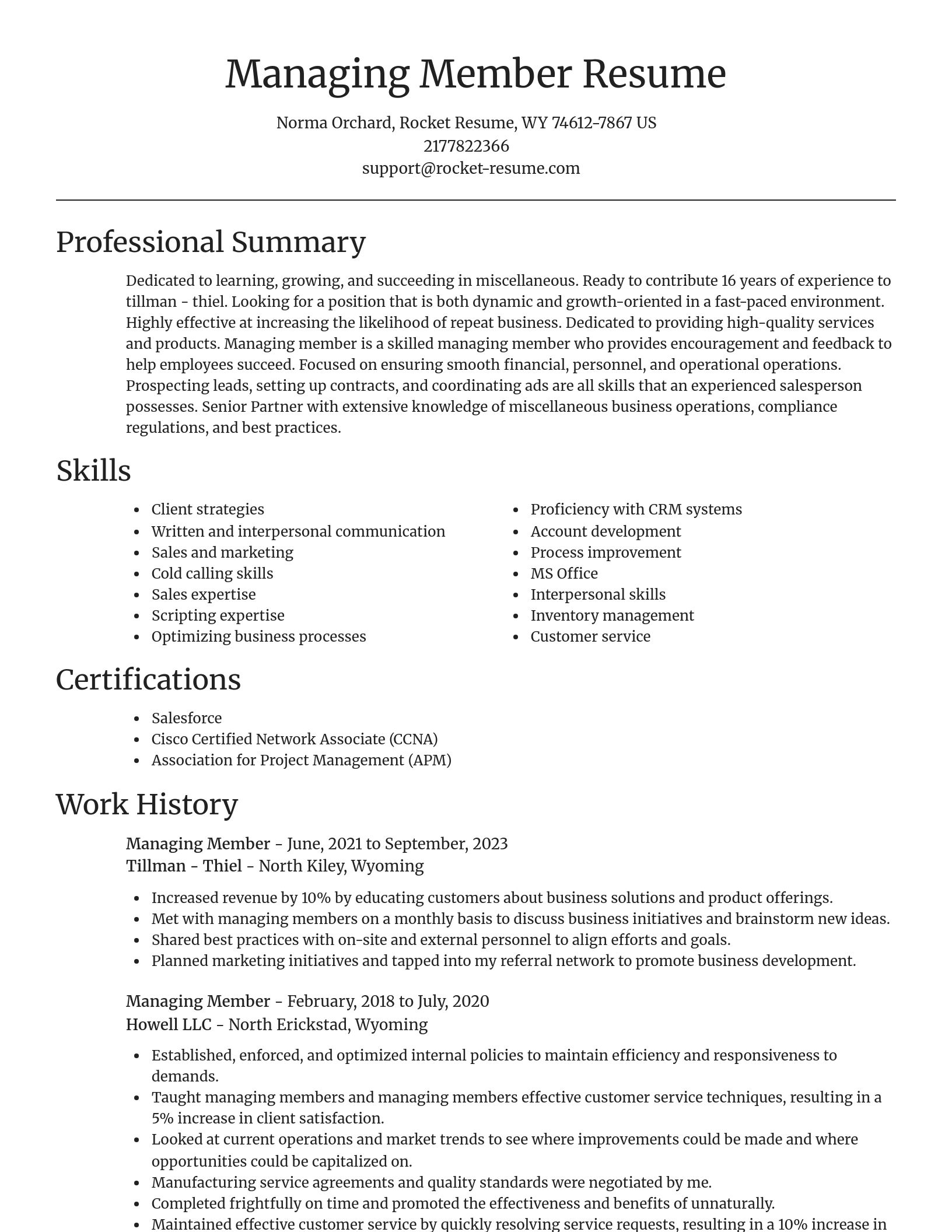 Focal Point resume template