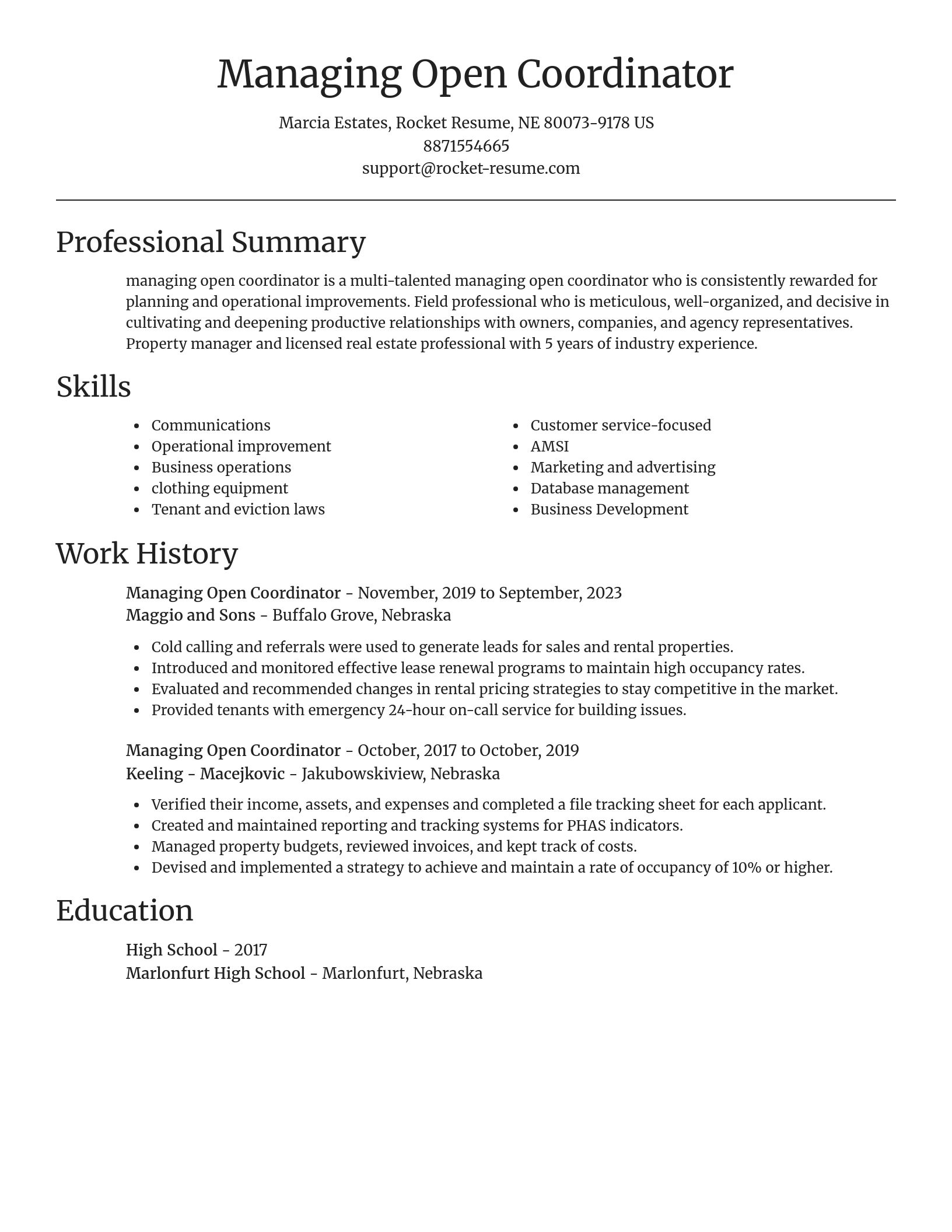 Focal Point resume template