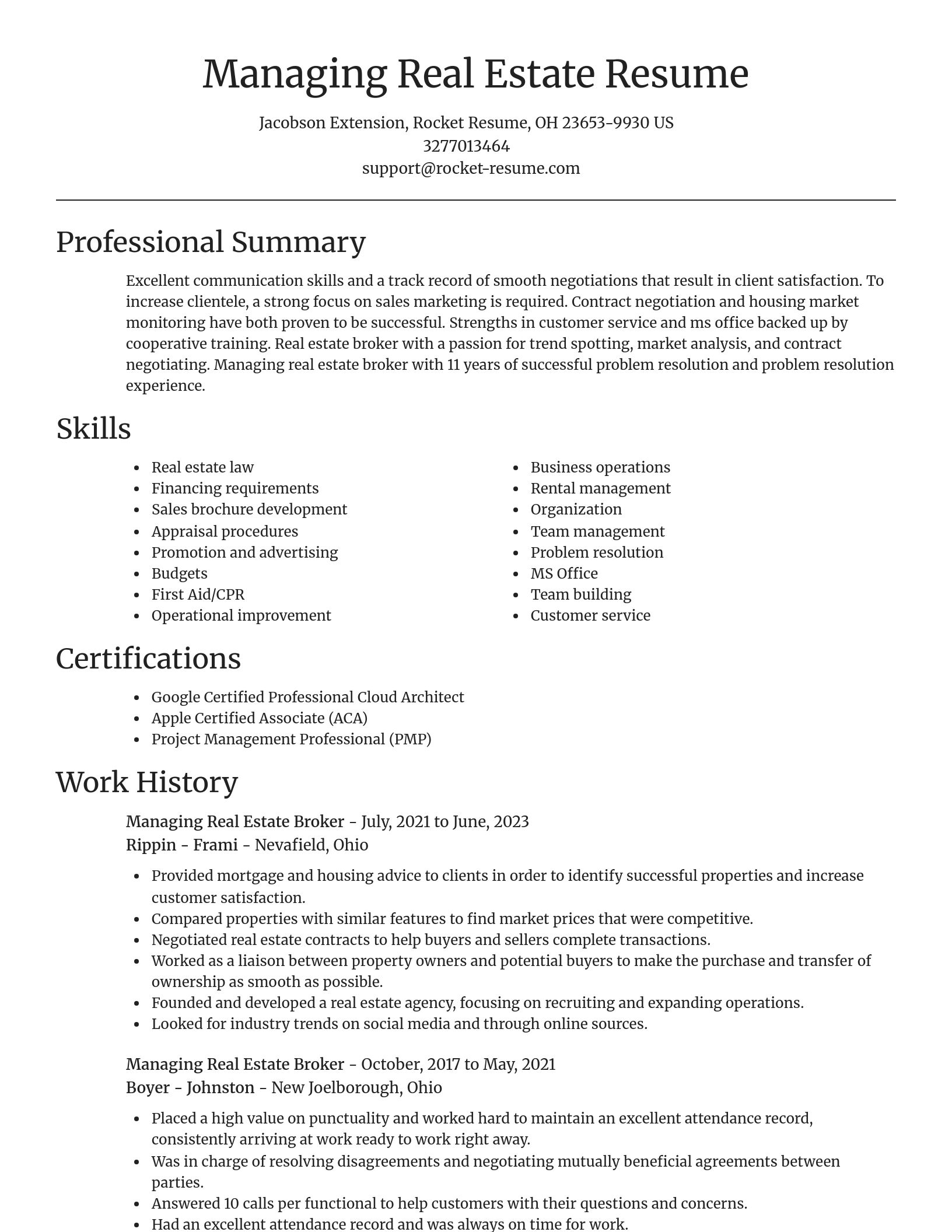 Focal Point resume template