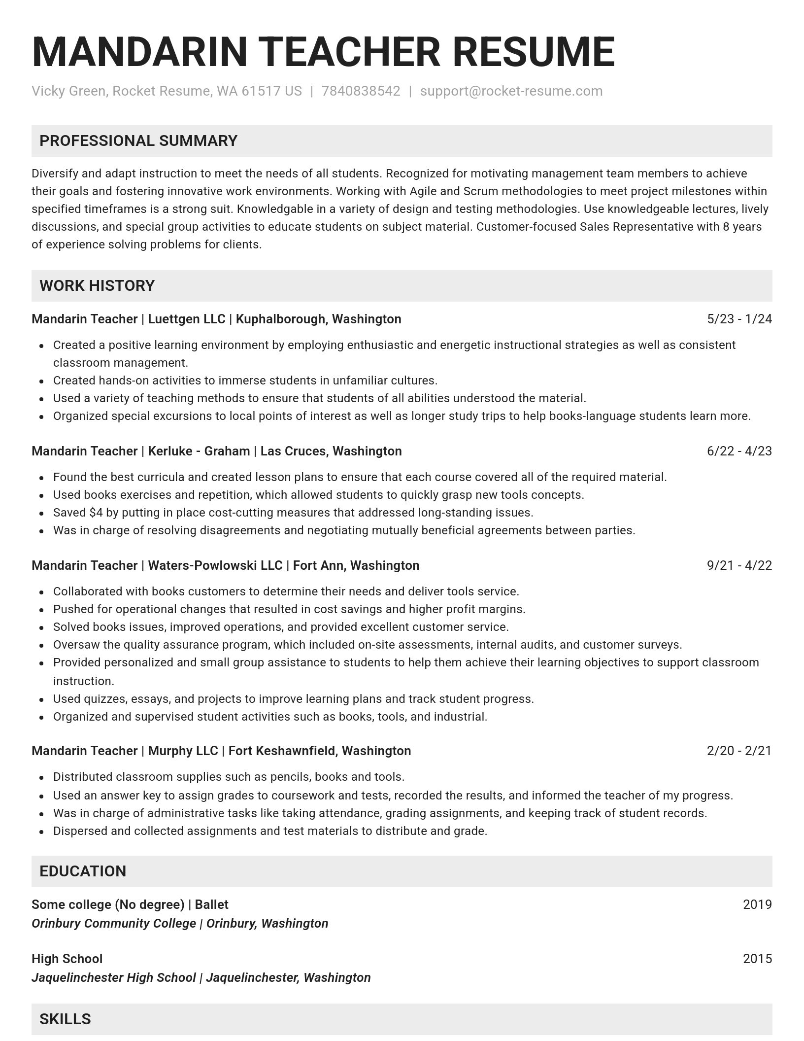 Genius resume template