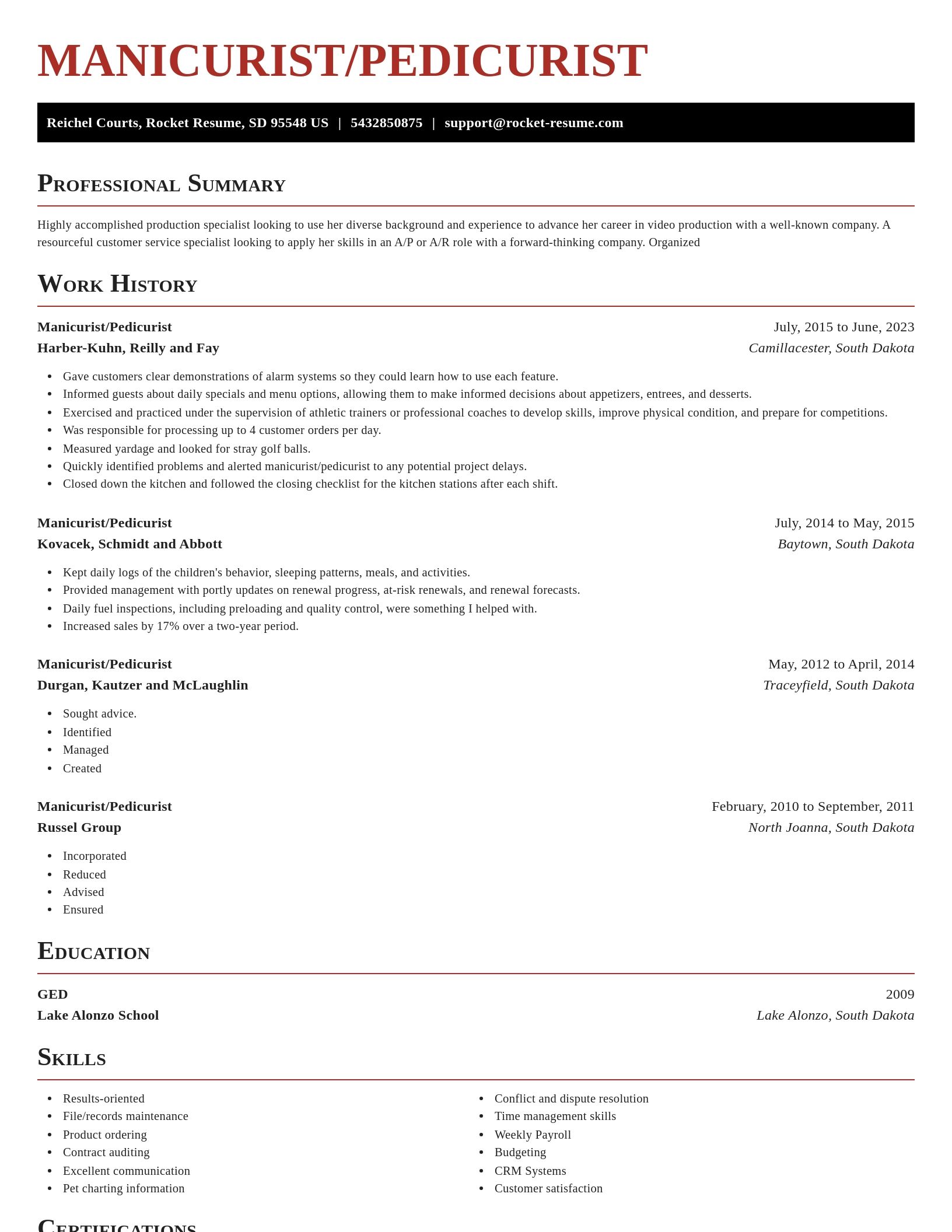 Exquisite resume template
