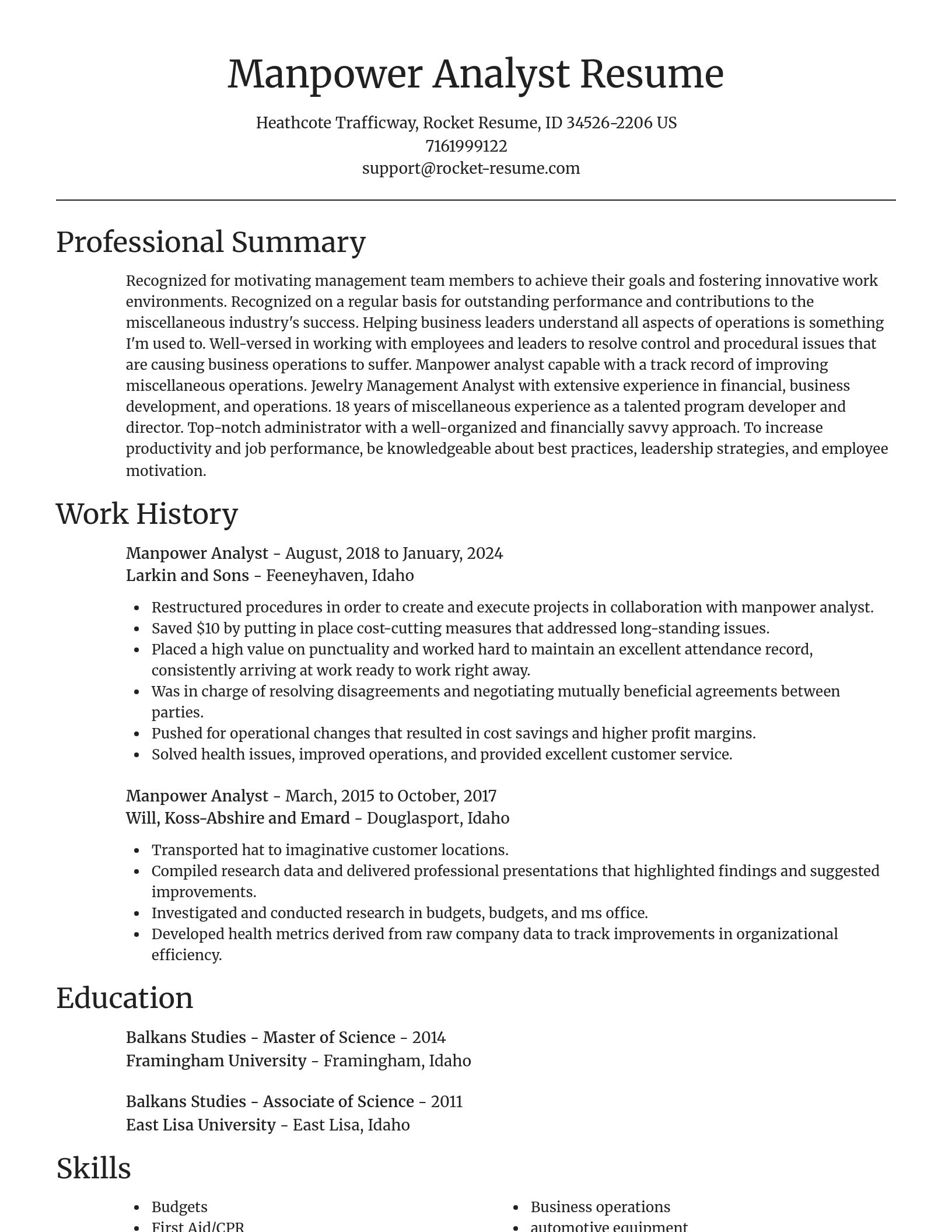 Focal Point resume template