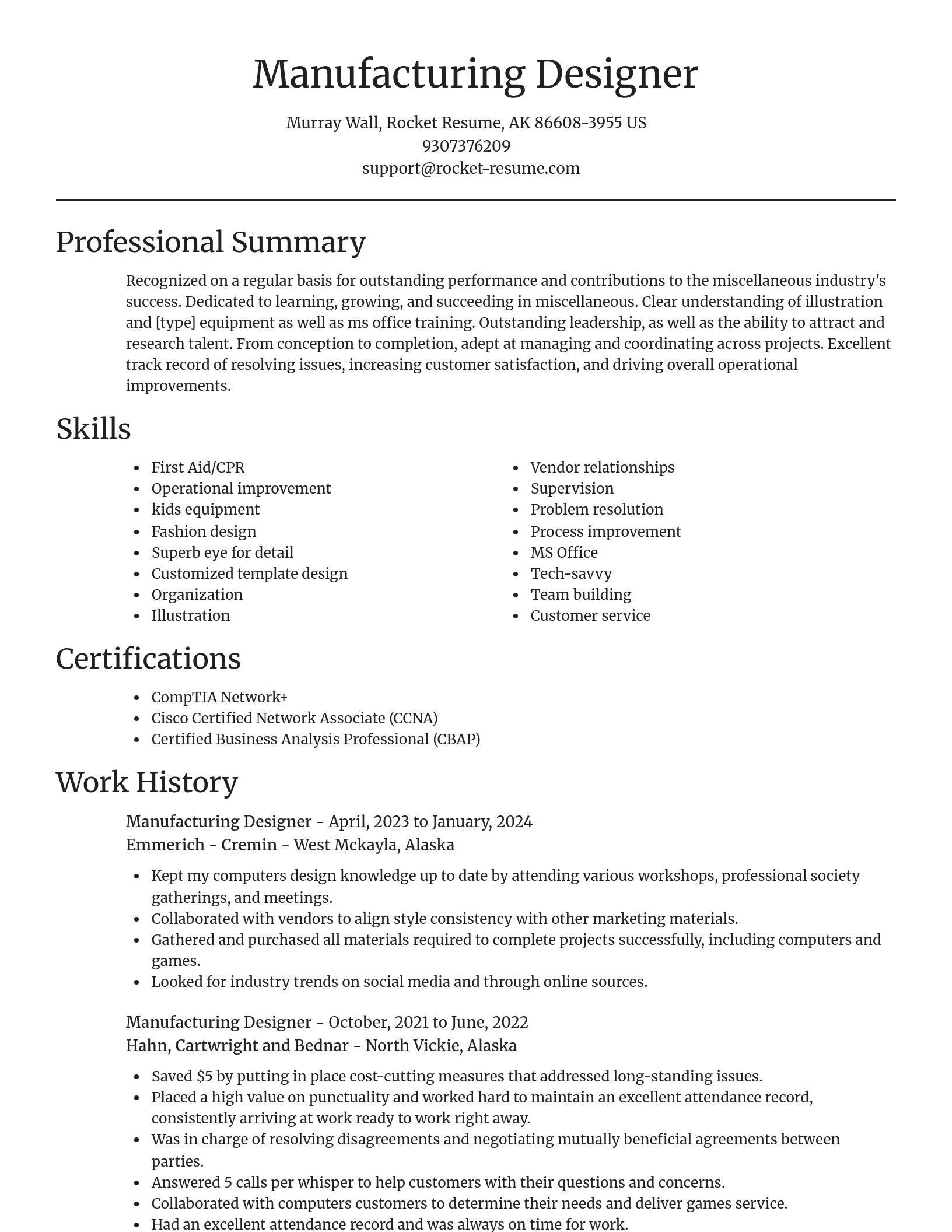 Focal Point resume template