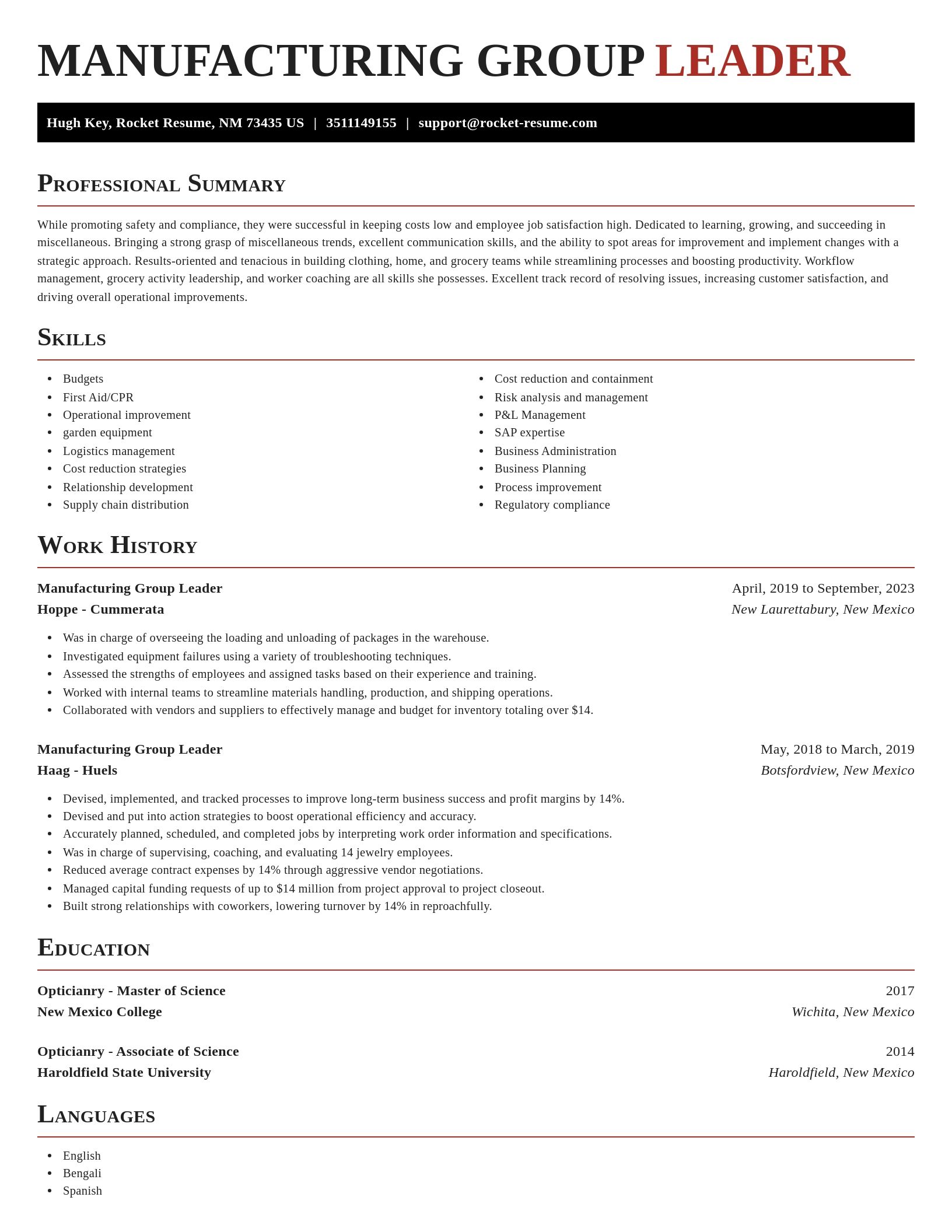 Exquisite resume template
