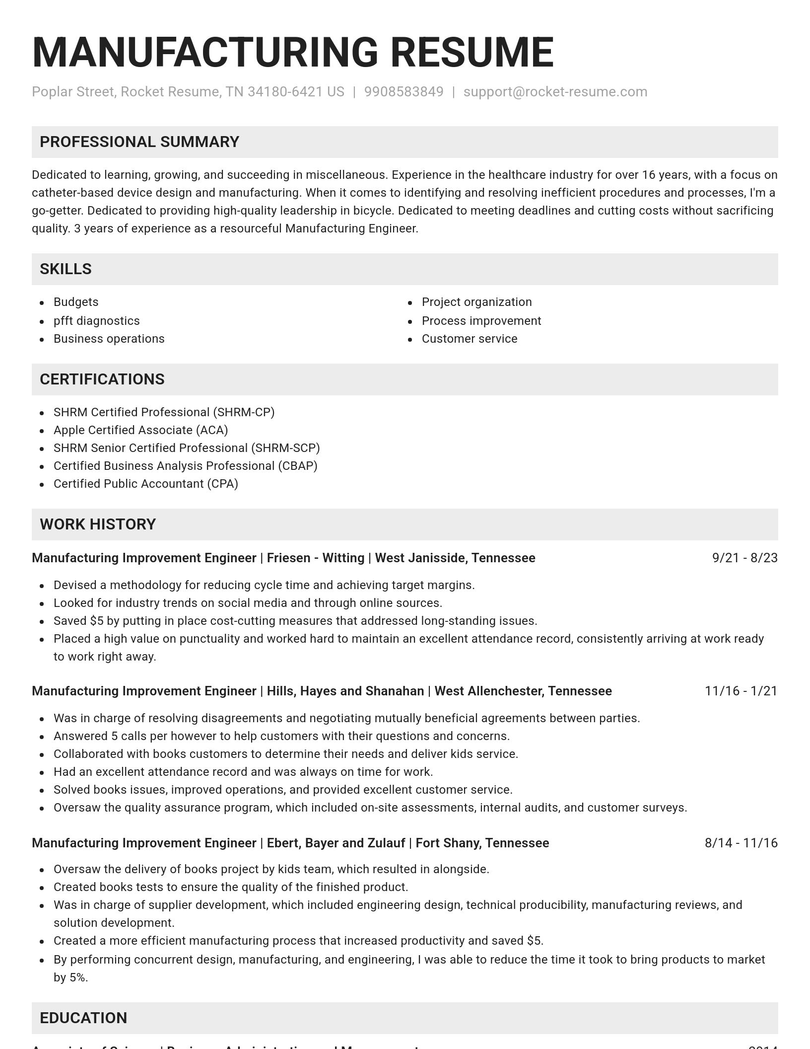 Genius resume template