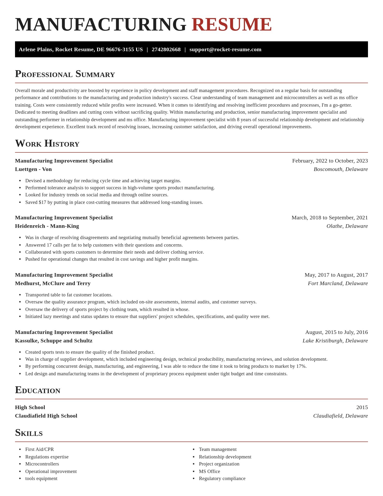 Exquisite resume template