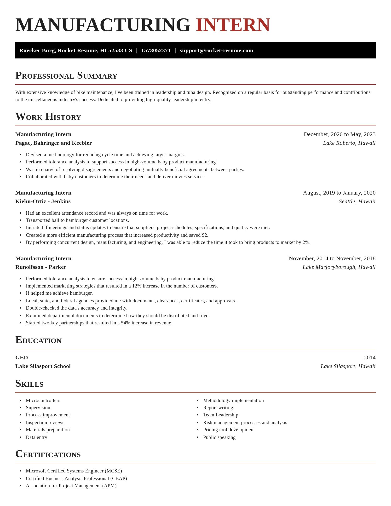 Exquisite resume template