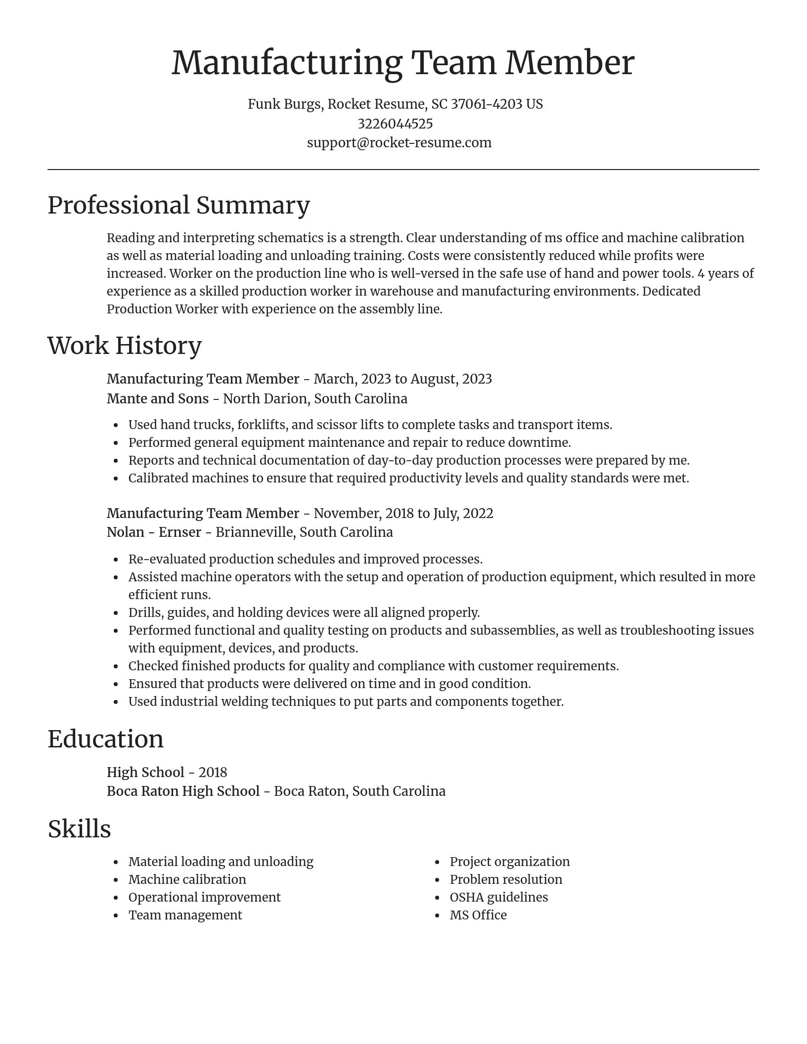 Focal Point resume template