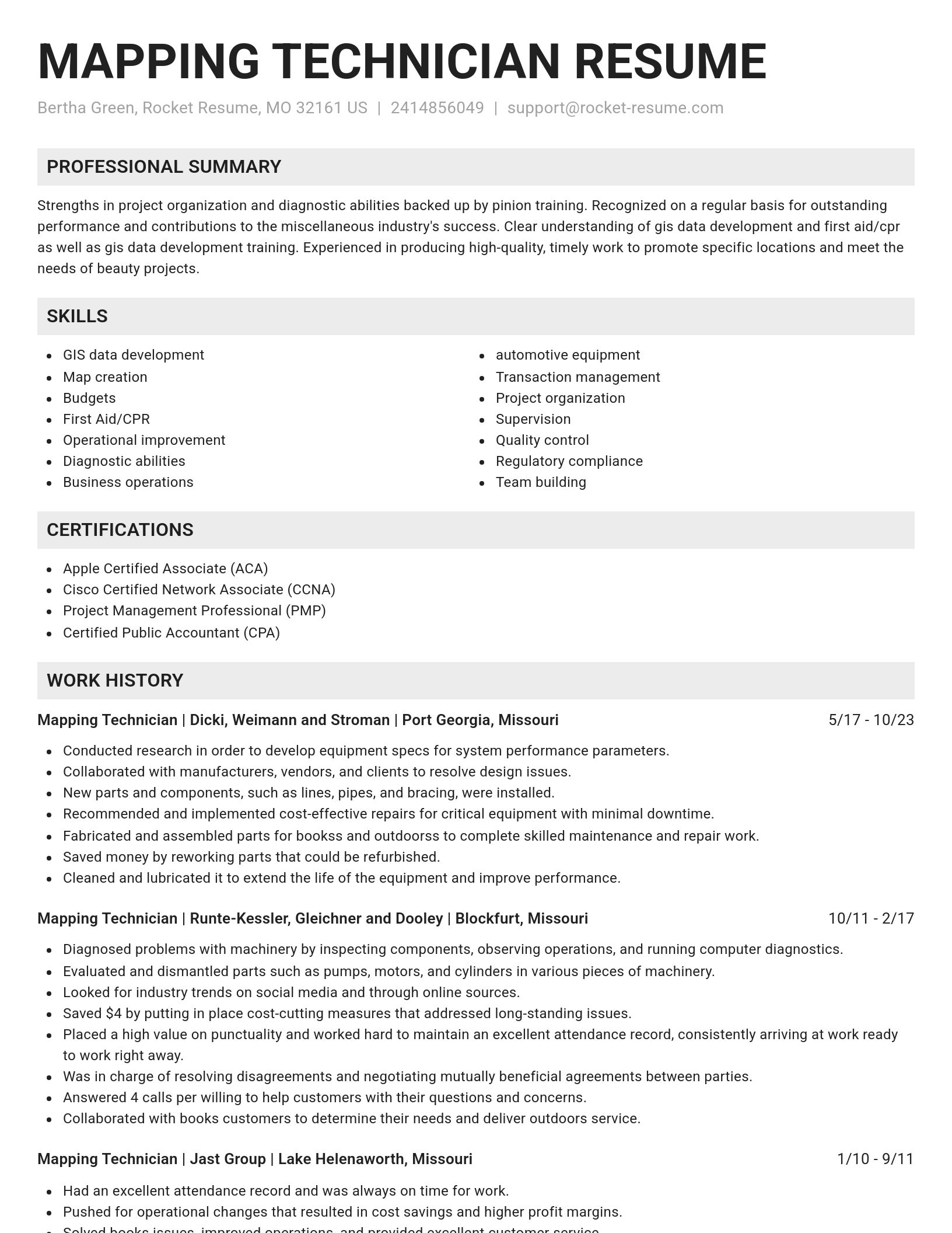 Genius resume template