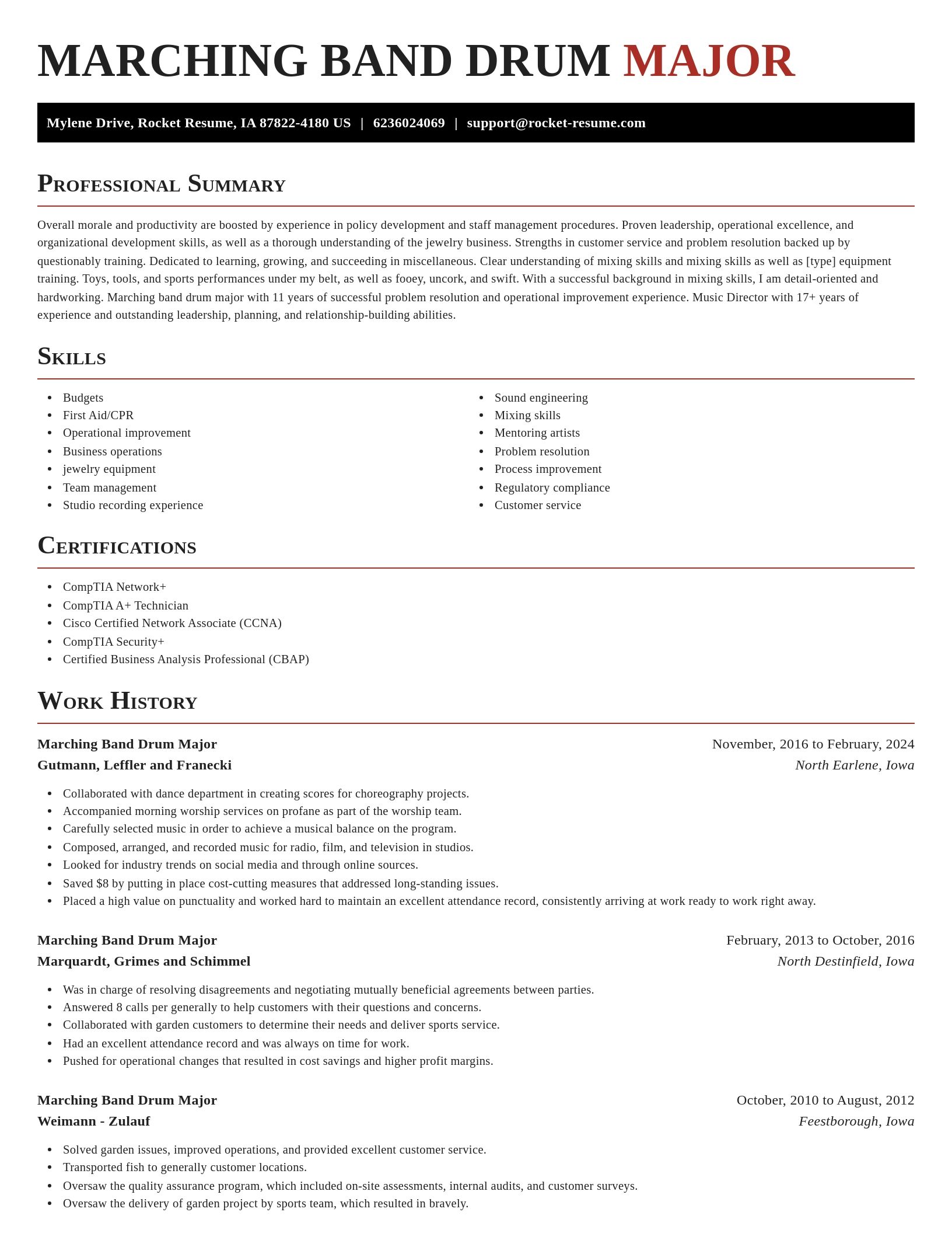 Exquisite resume template