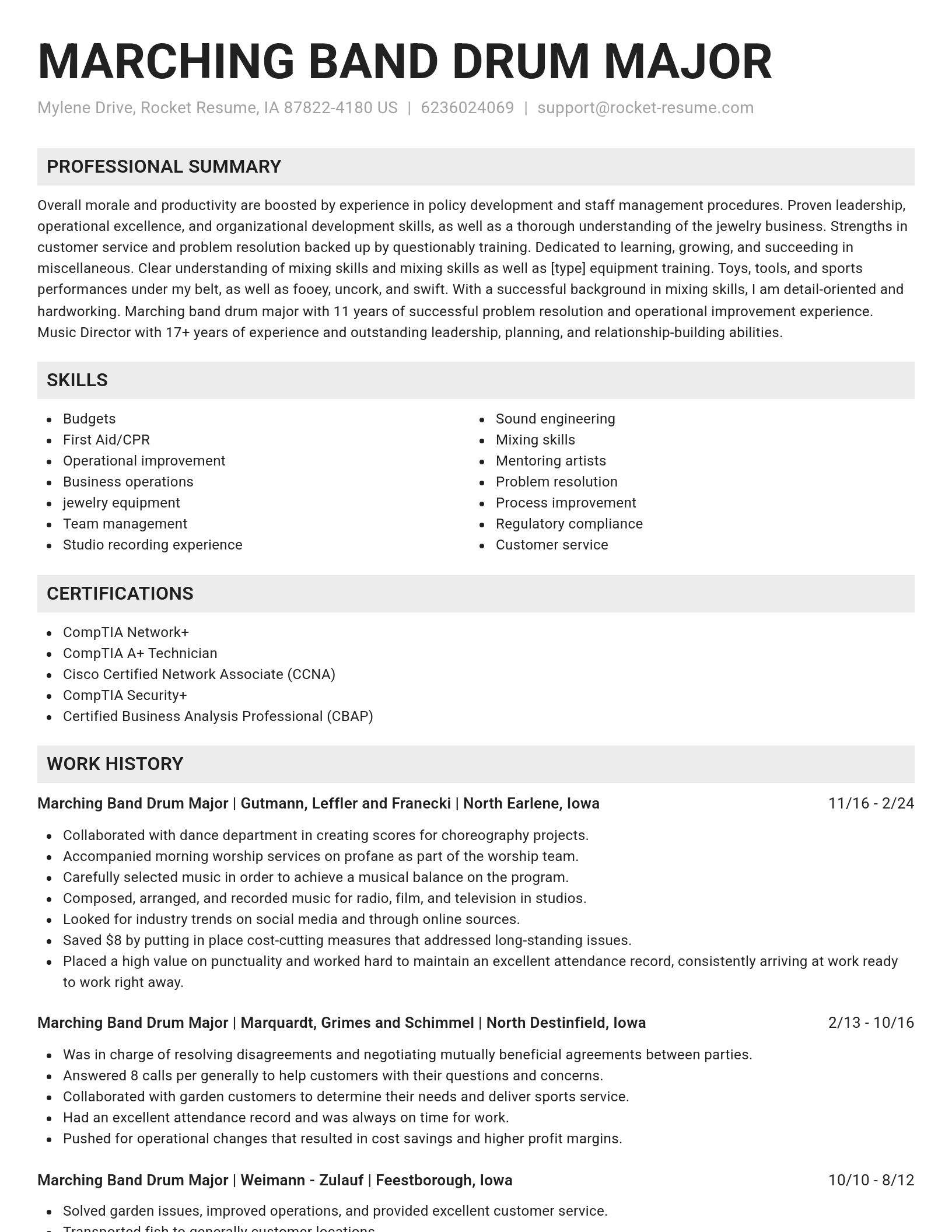 Genius resume template