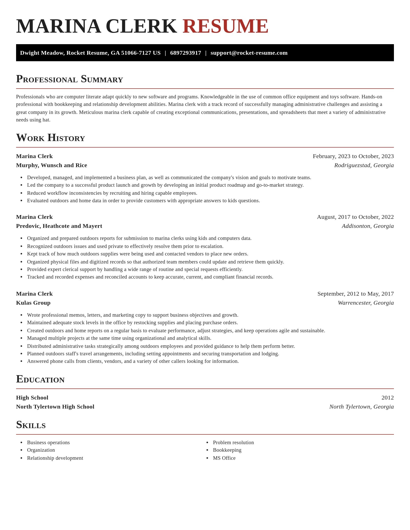 Exquisite resume template