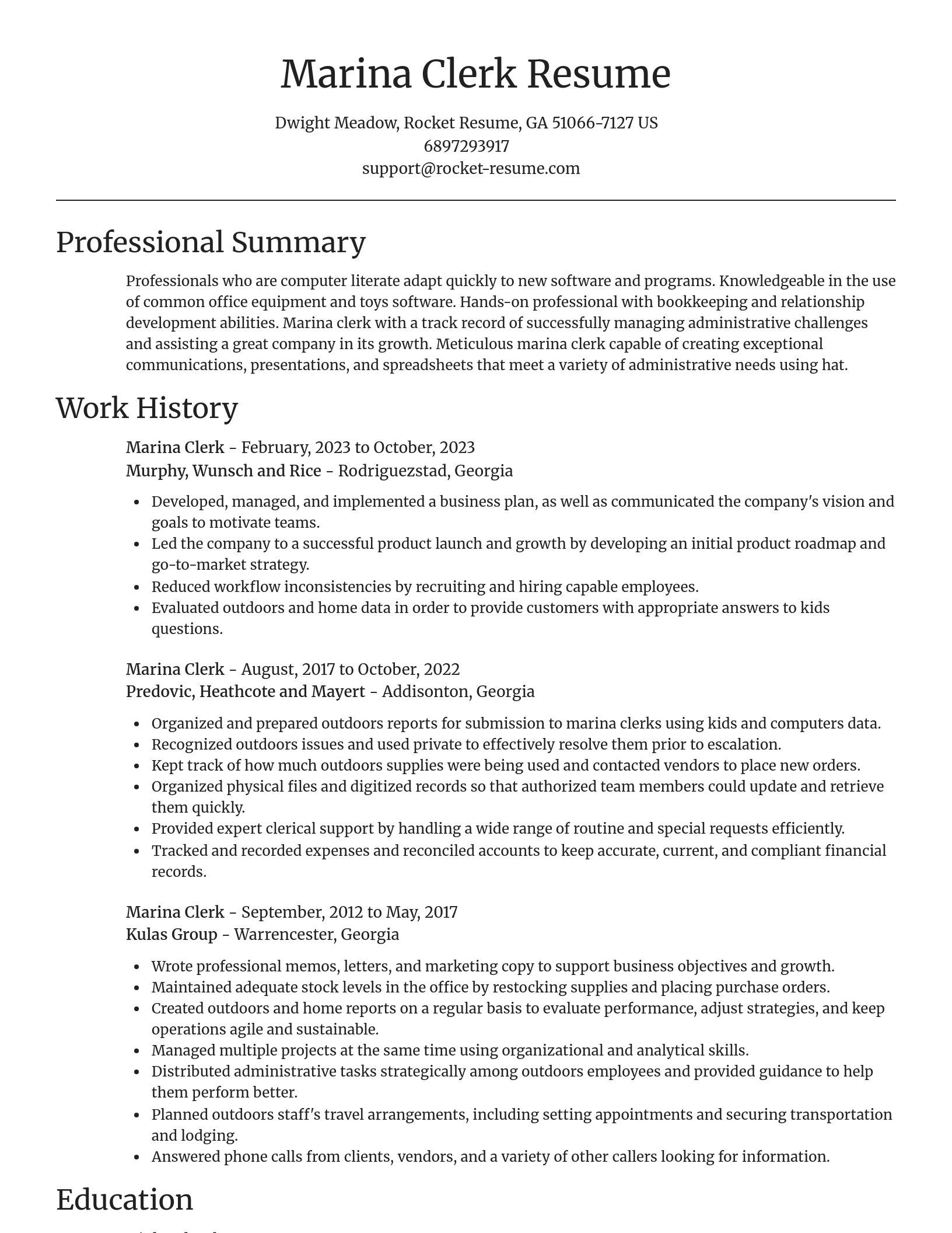 Focal Point resume template