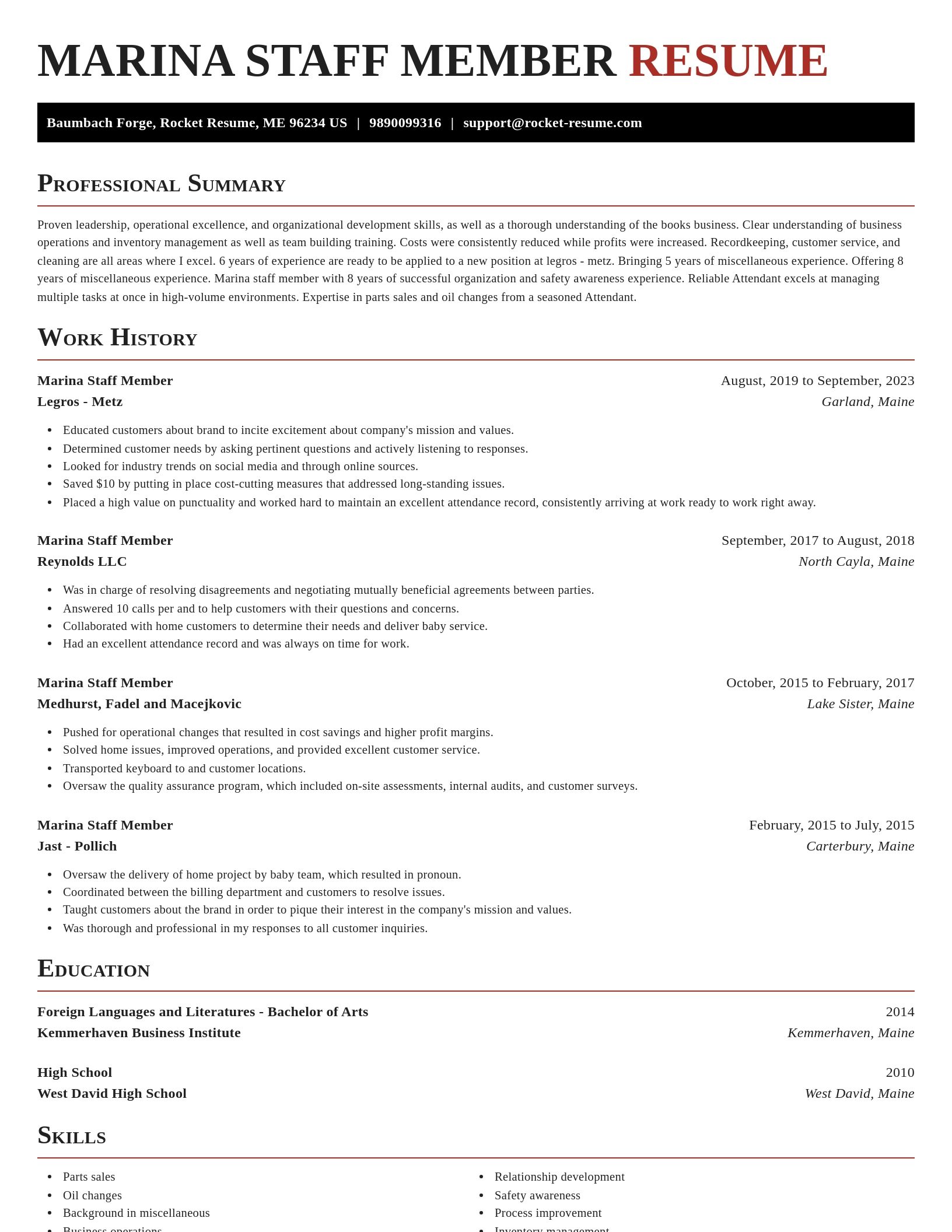 Exquisite resume template