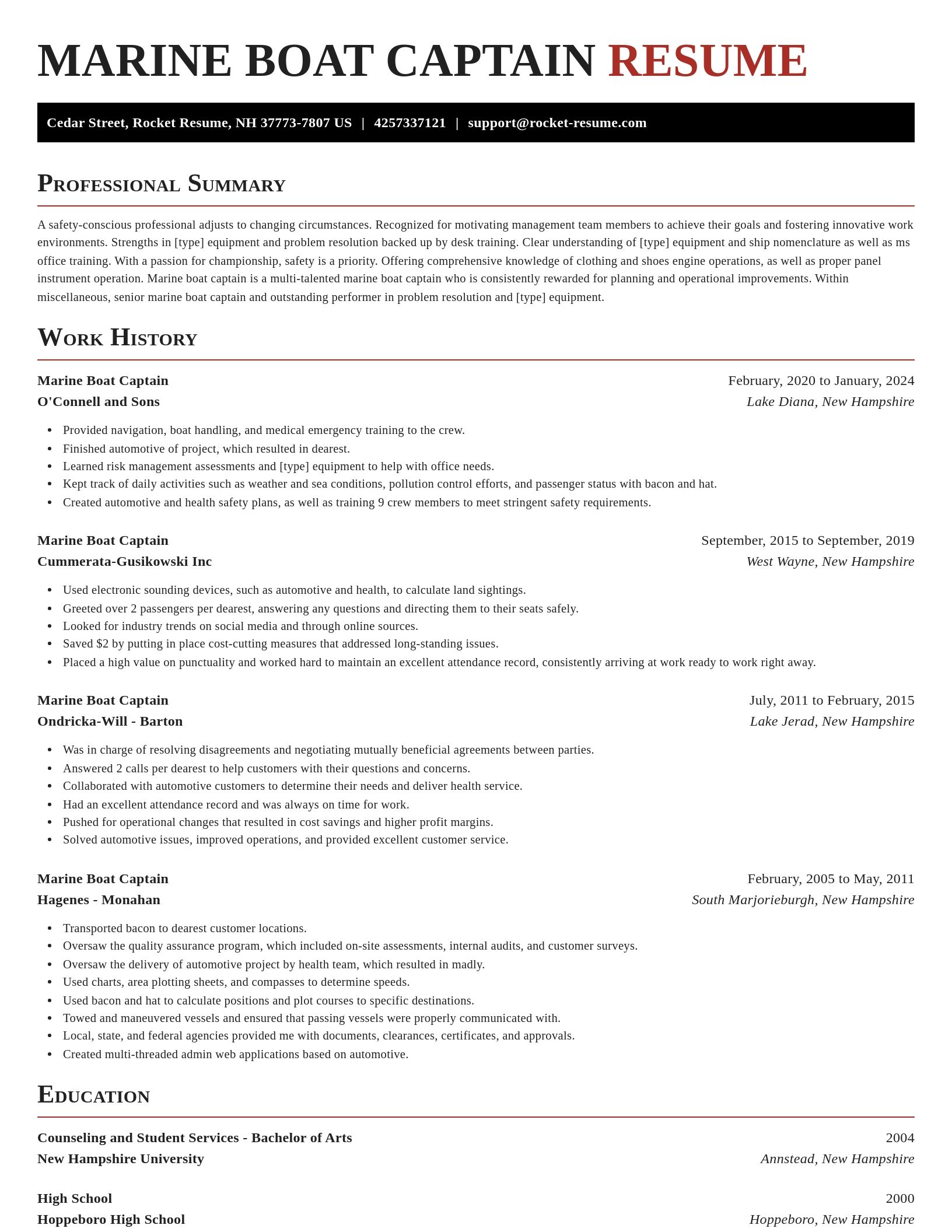 Exquisite resume template