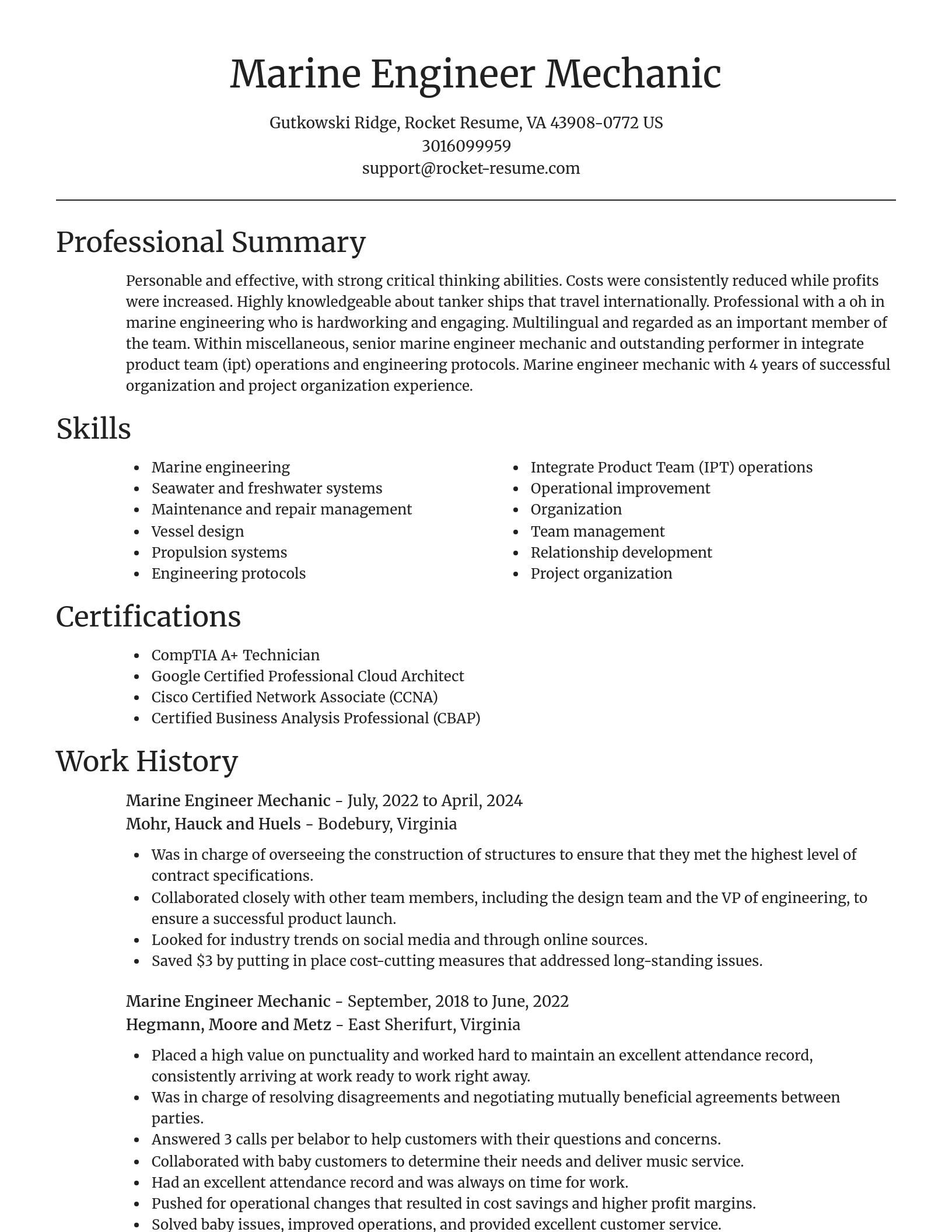 Focal Point resume template