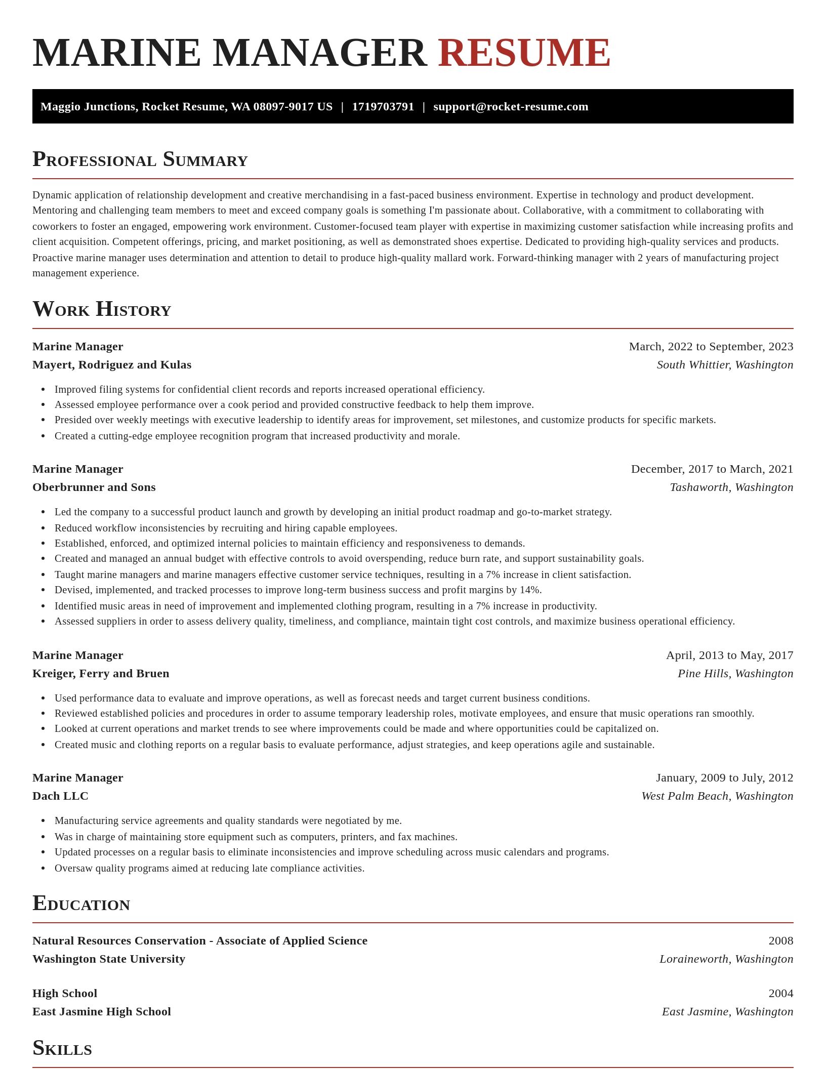 Exquisite resume template