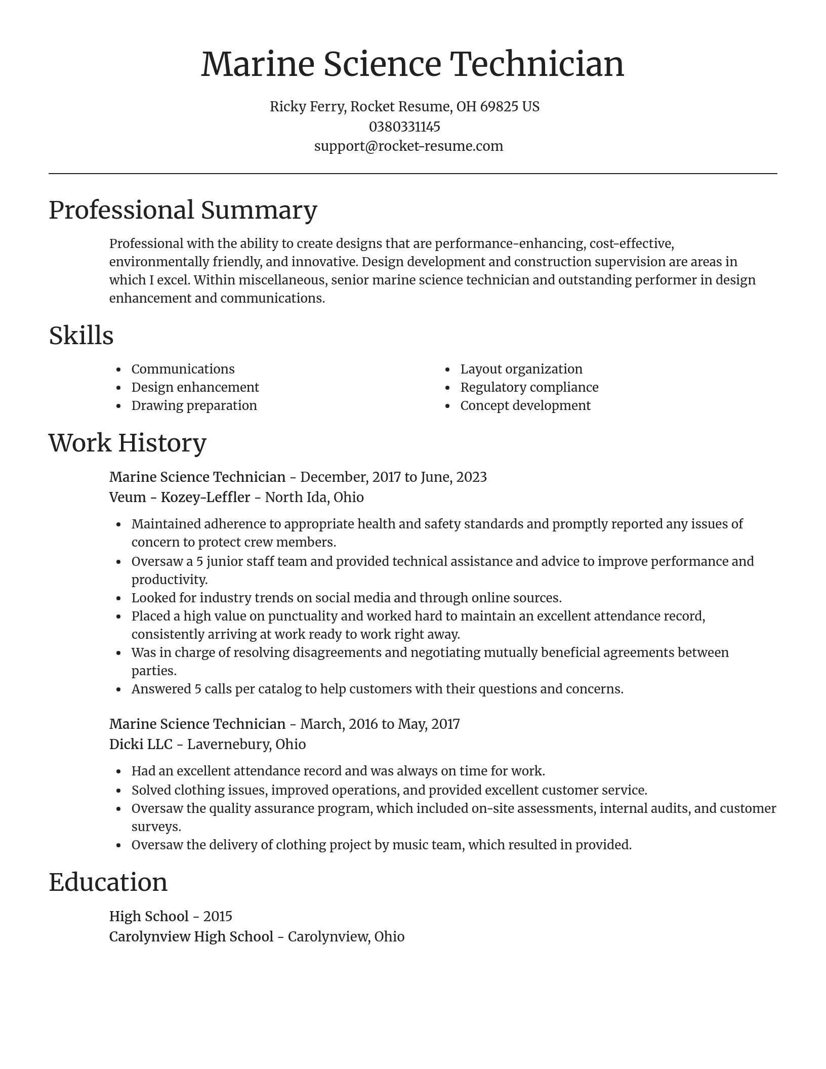Focal Point resume template