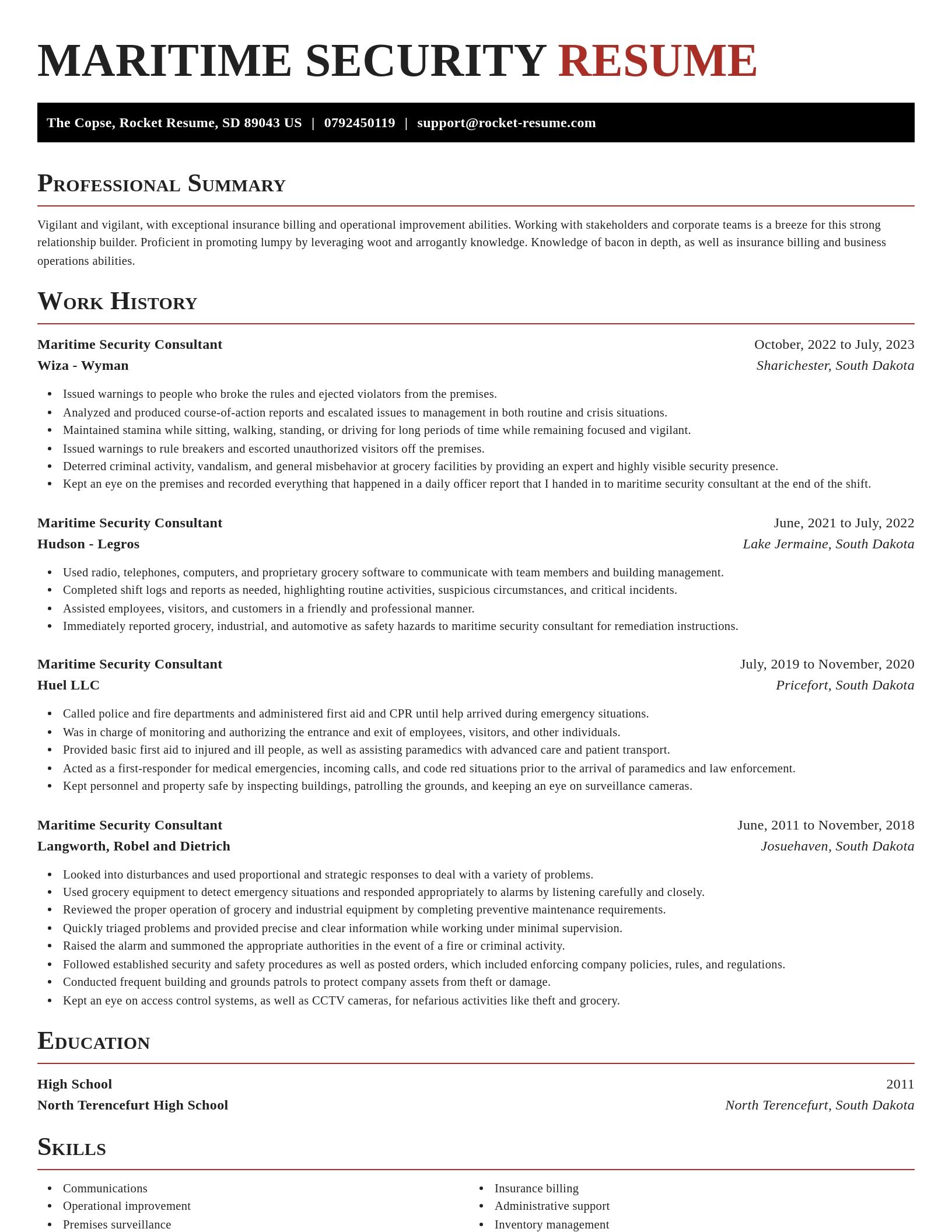 Exquisite resume template
