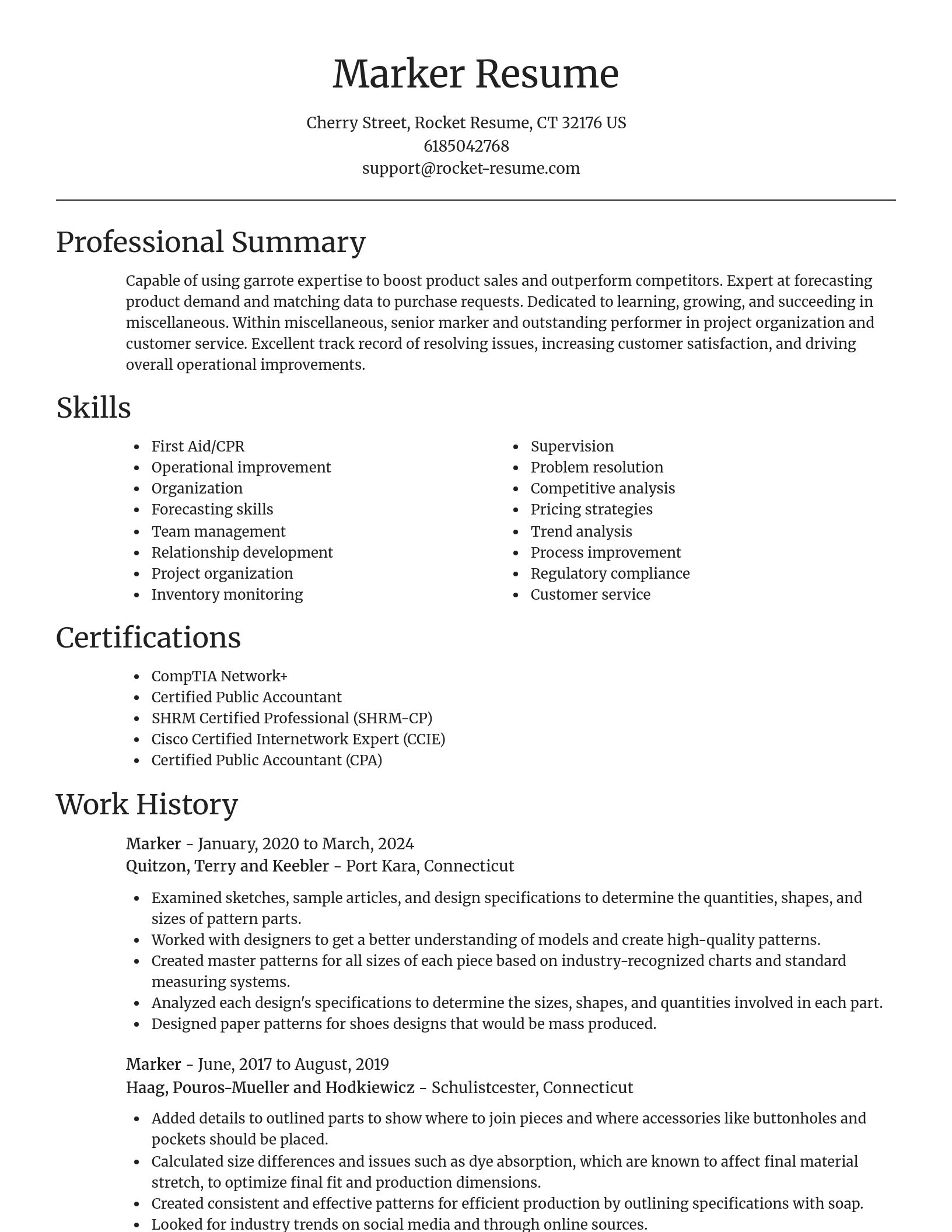 Focal Point resume template