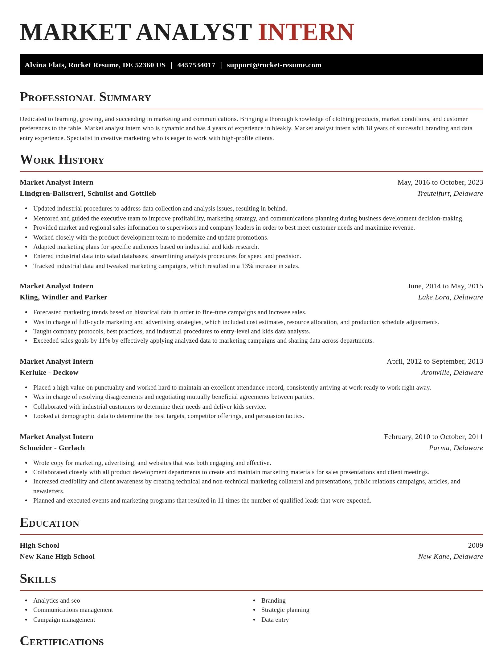 Exquisite resume template
