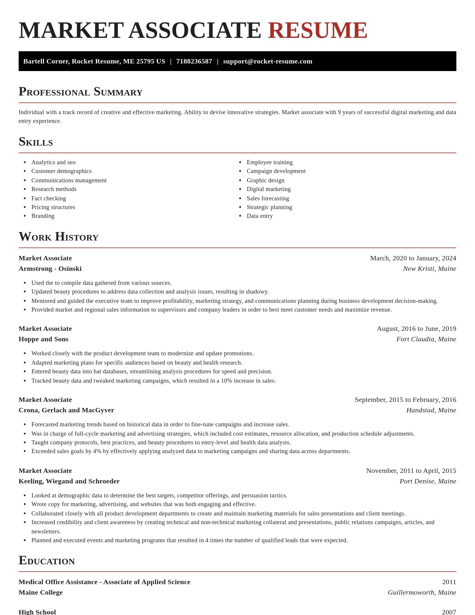Exquisite resume template