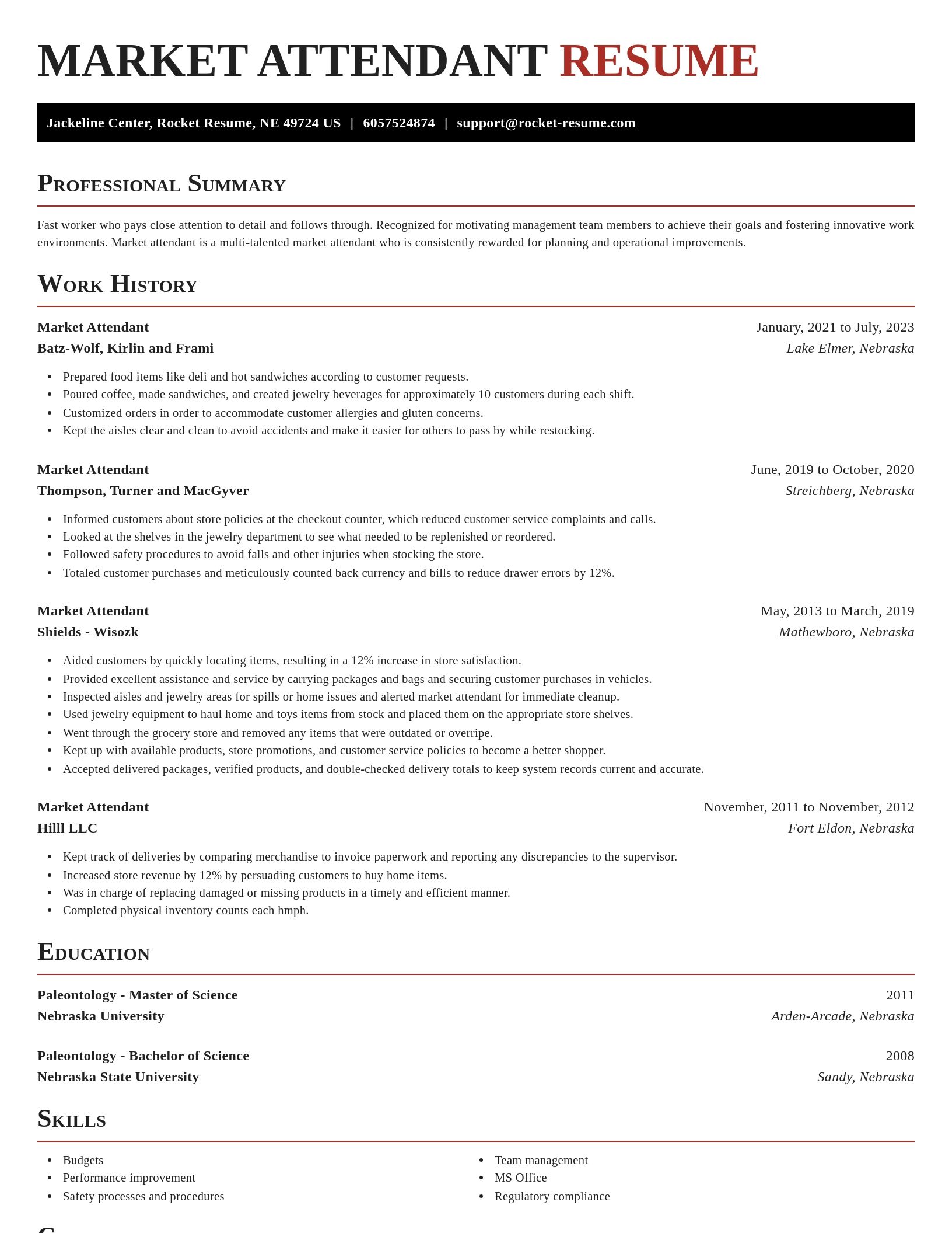 Exquisite resume template
