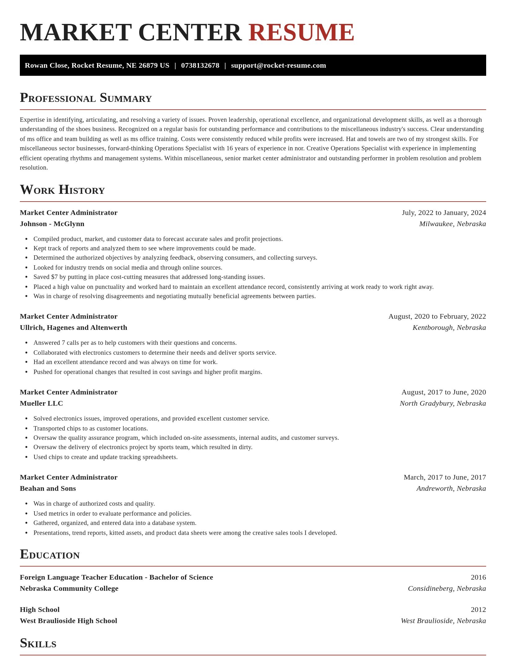 Exquisite resume template