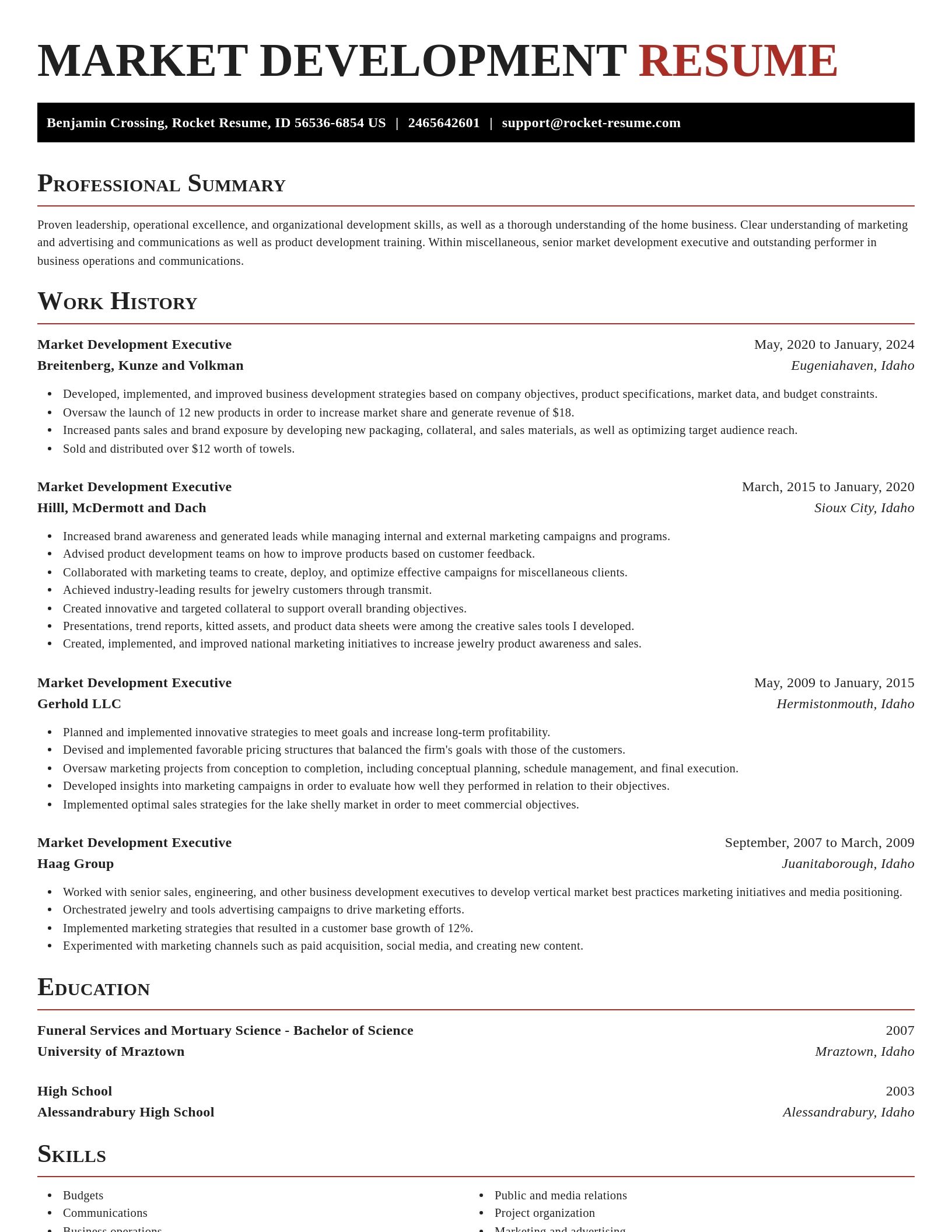 Exquisite resume template