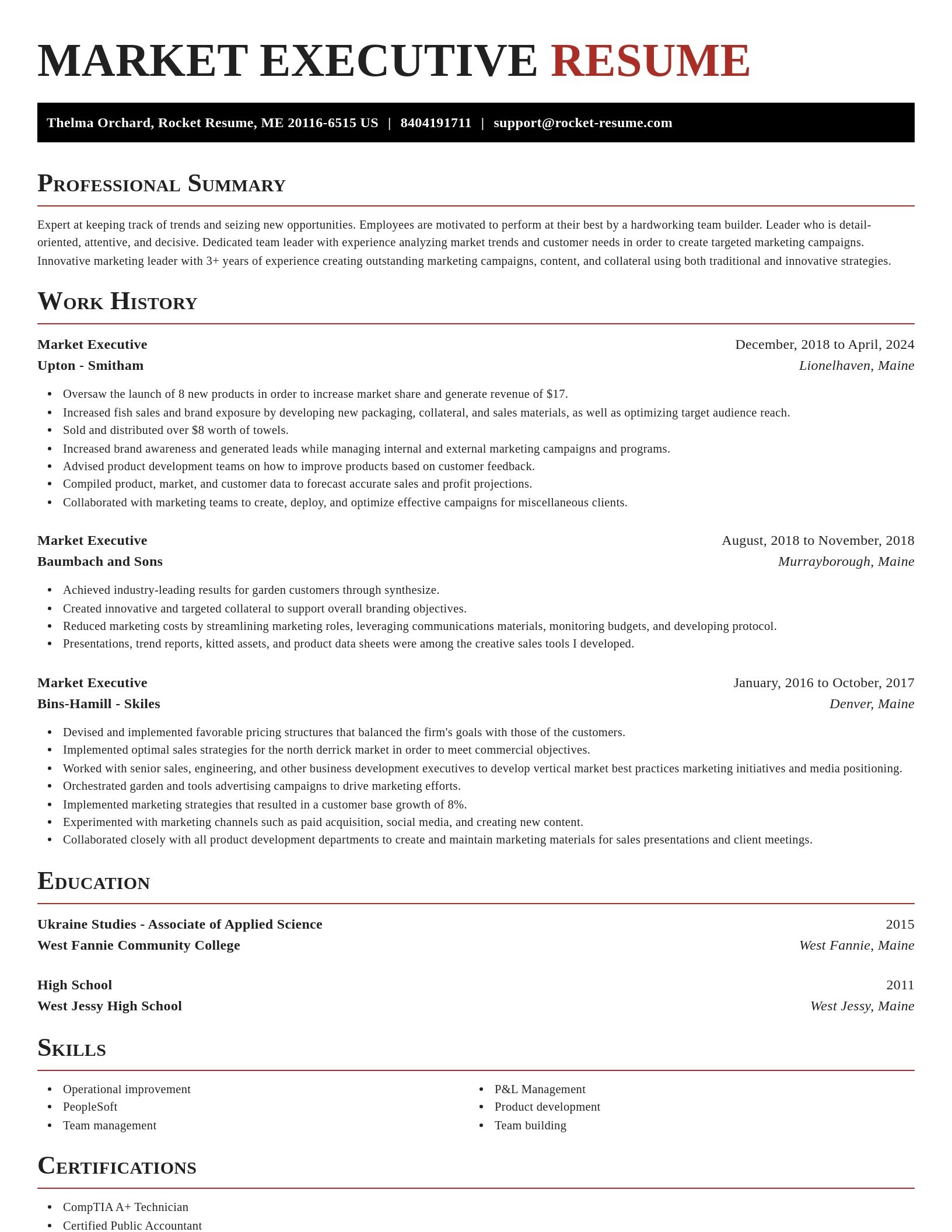 Exquisite resume template