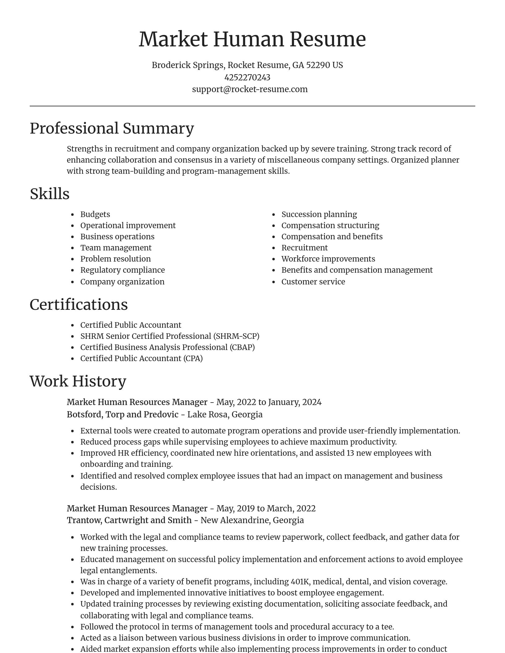 Focal Point resume template