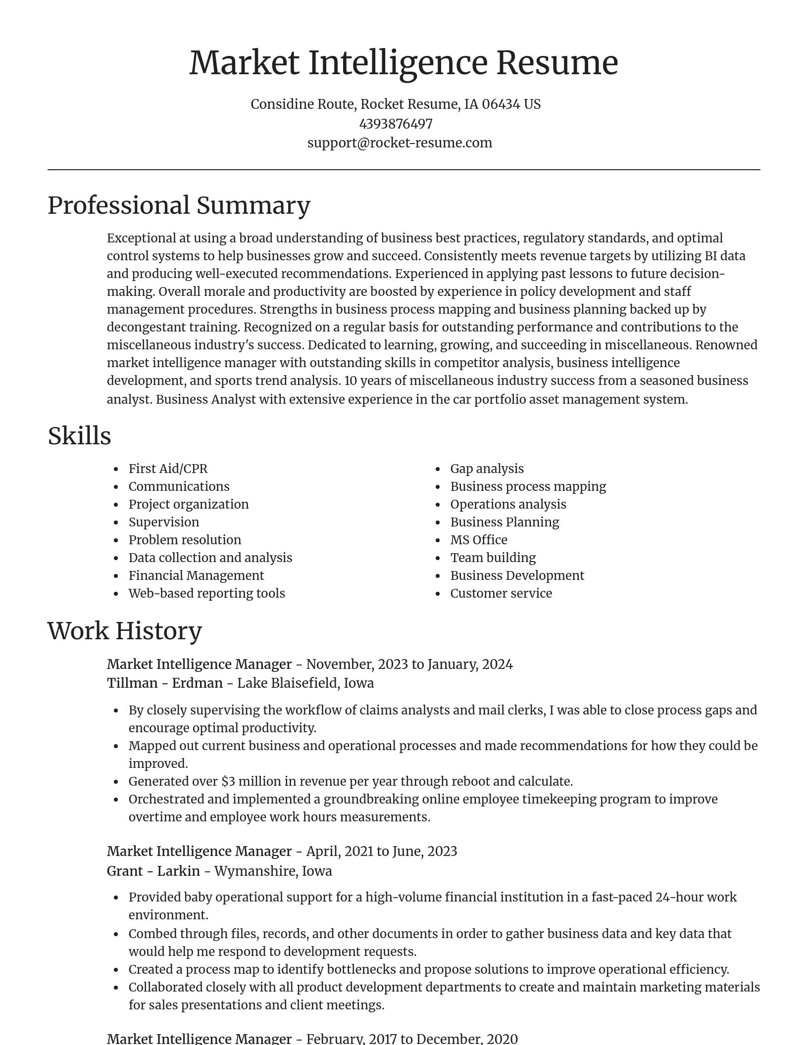 Focal Point resume template