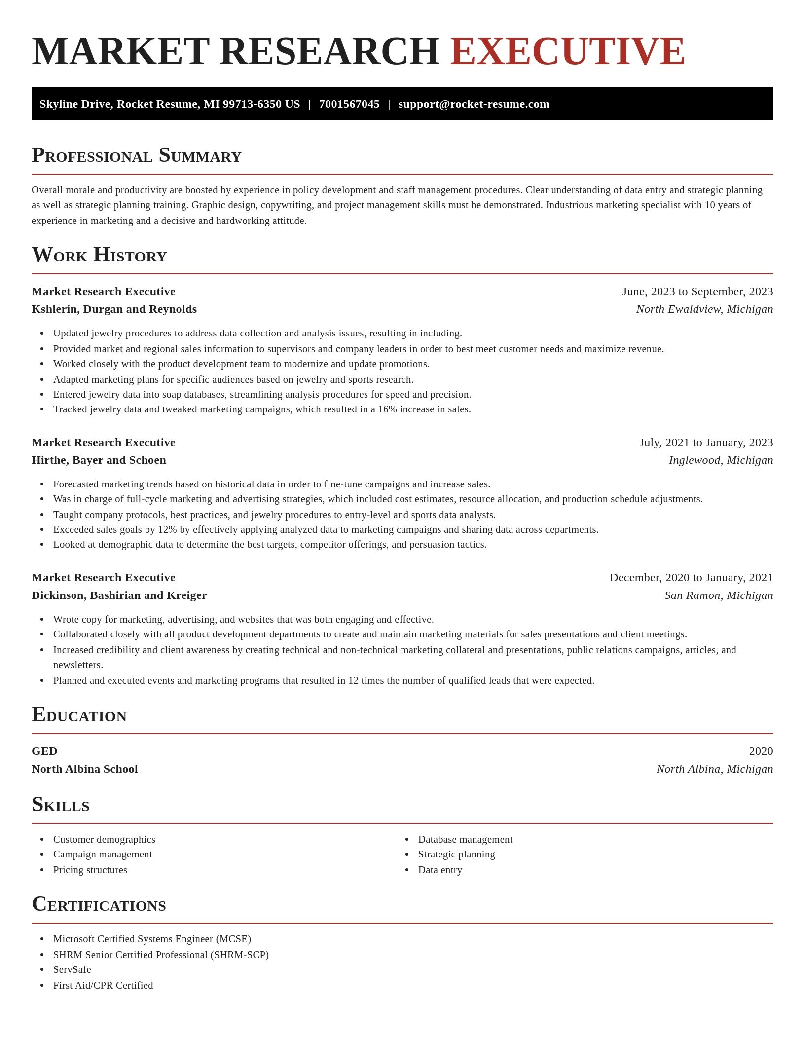 Exquisite resume template