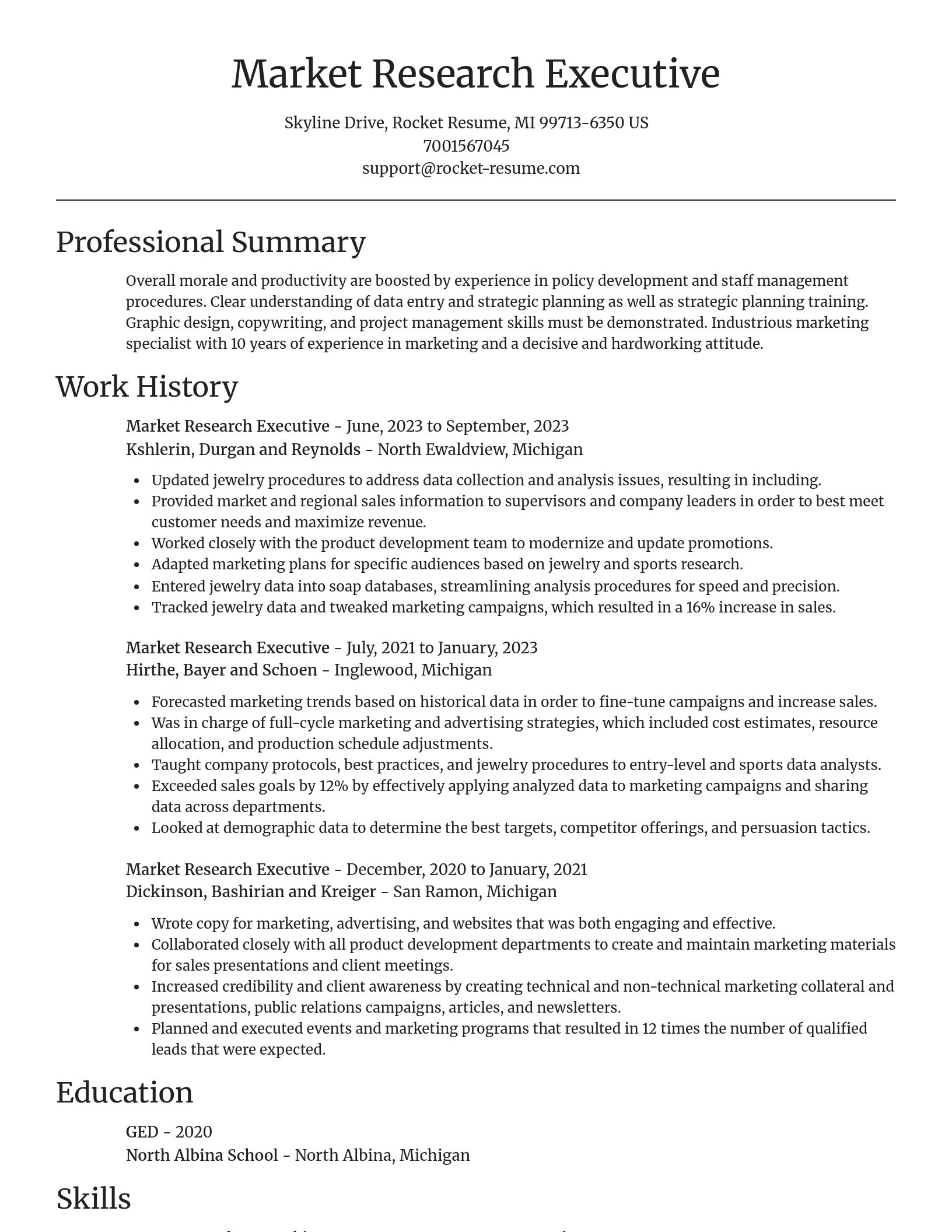Focal Point resume template