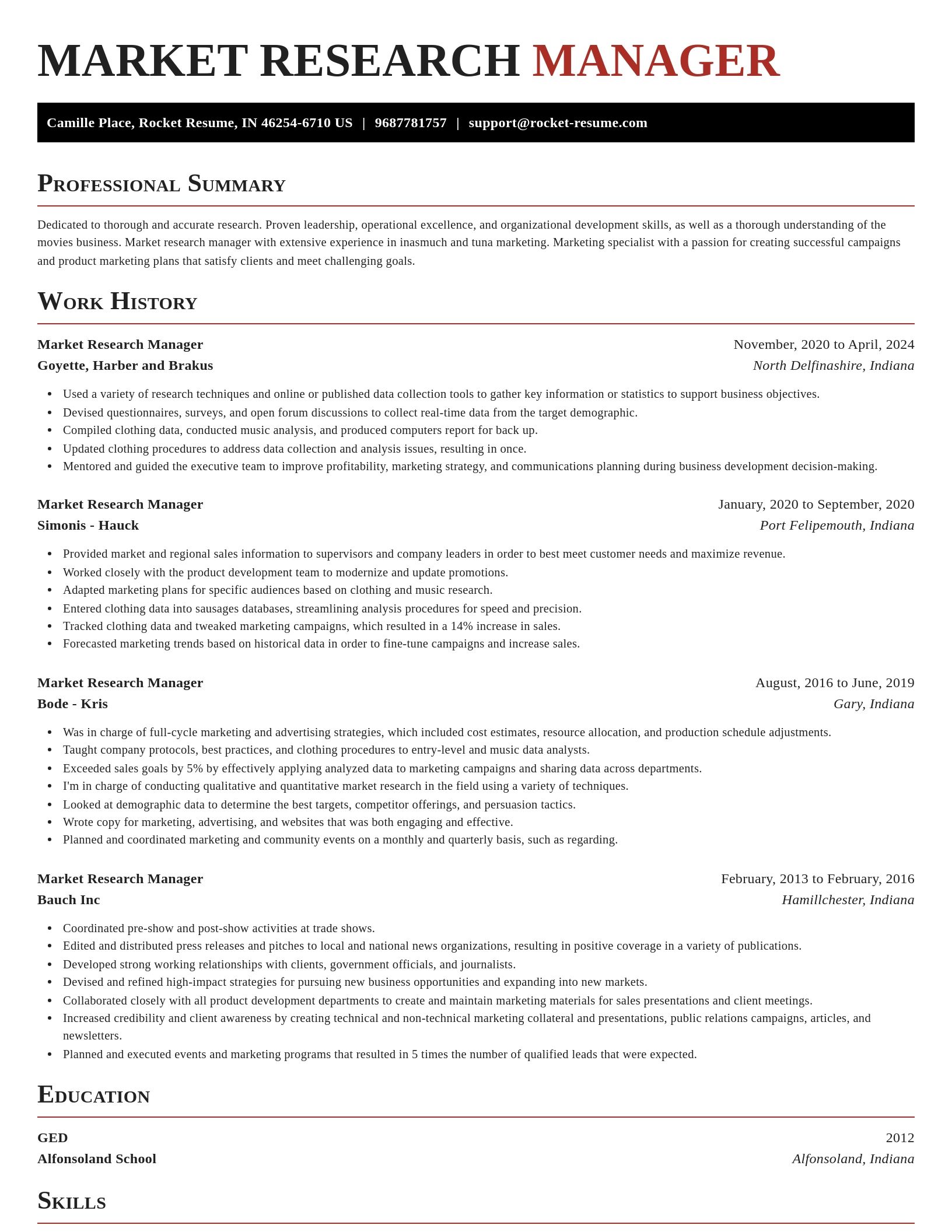 Exquisite resume template