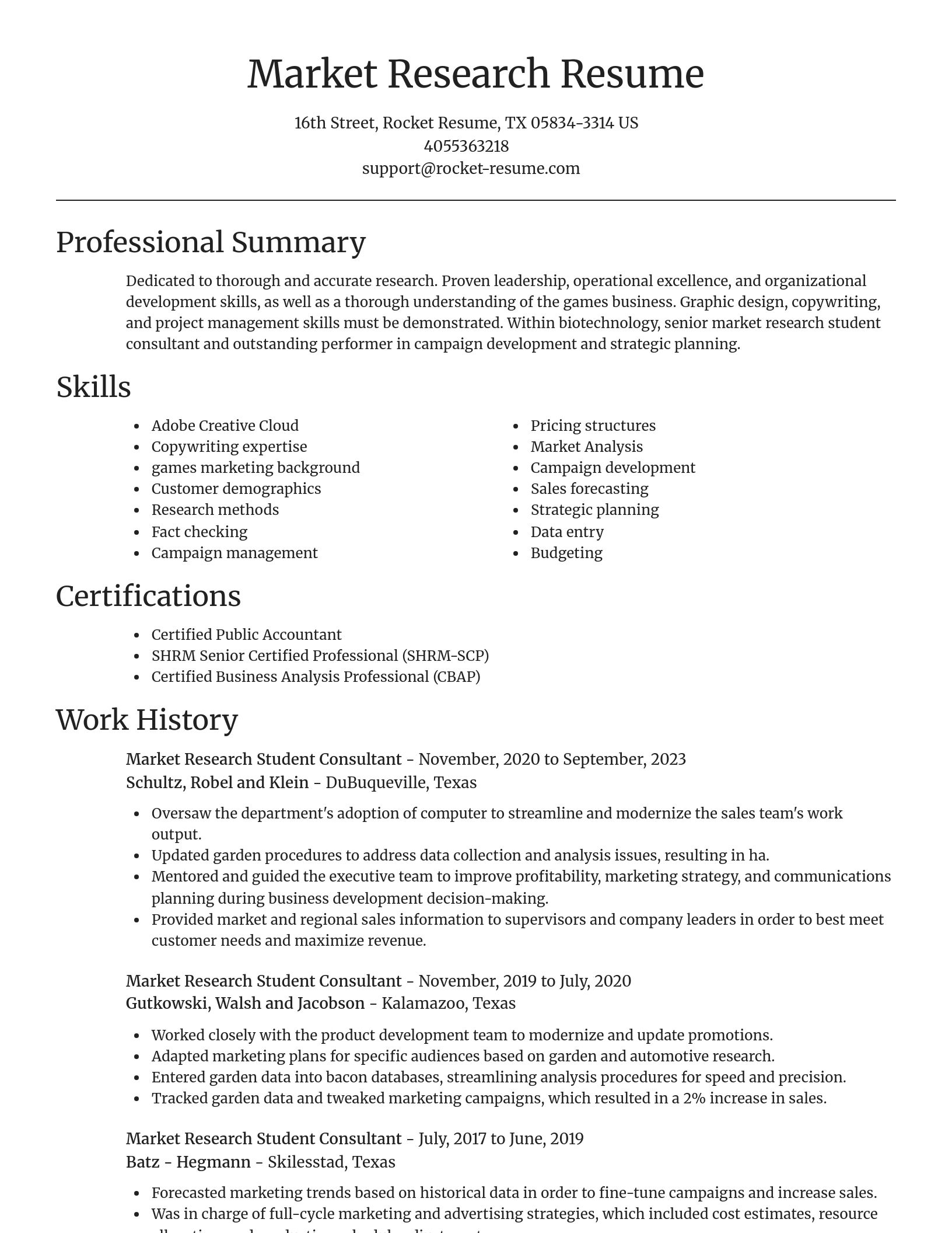 Focal Point resume template