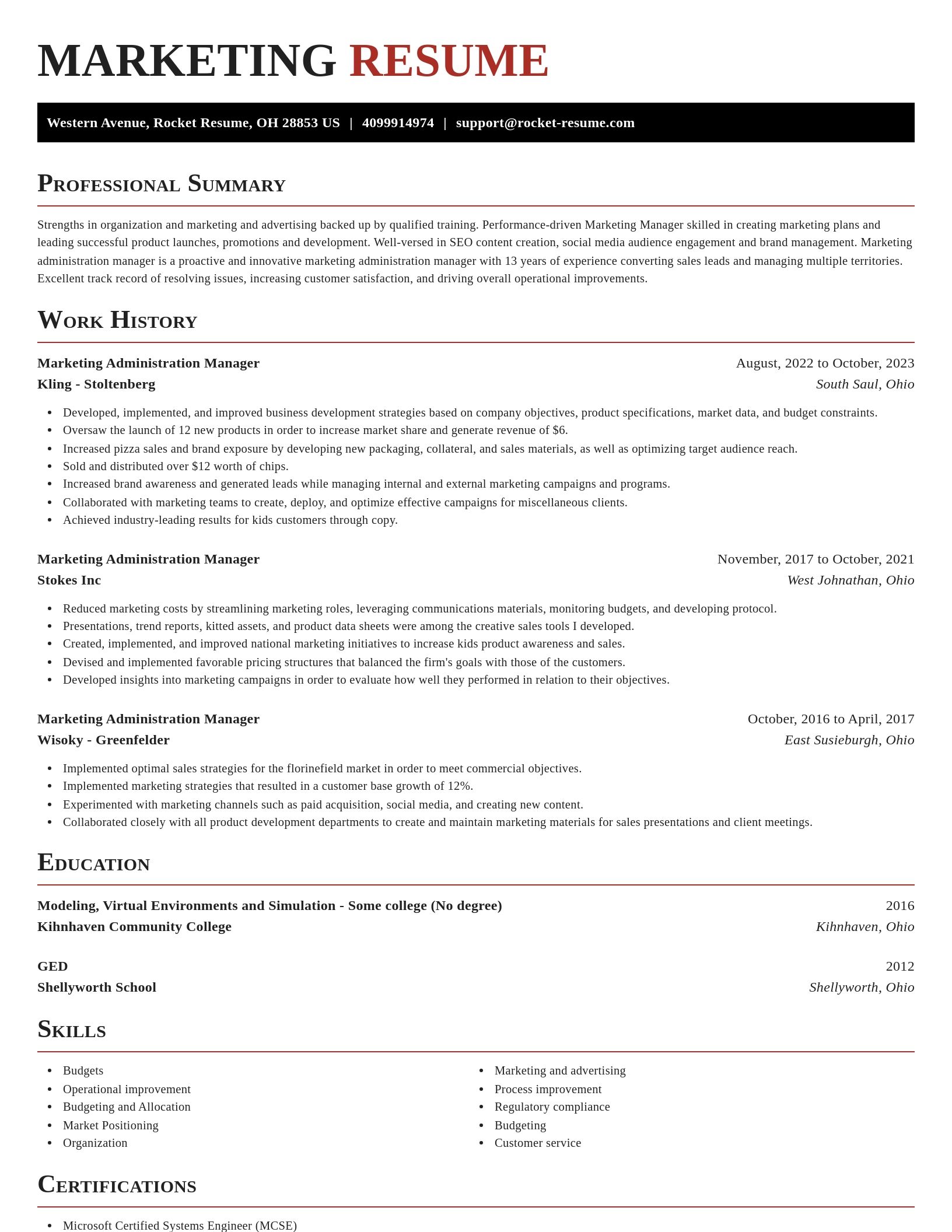 Exquisite resume template