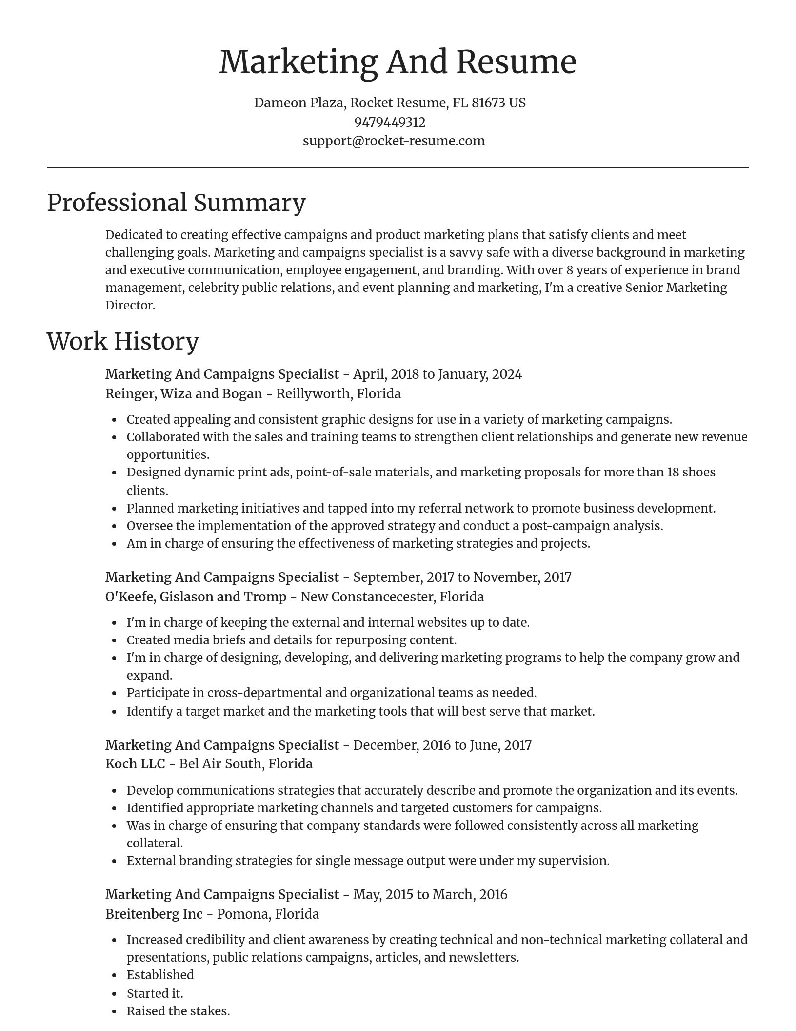 Focal Point resume template