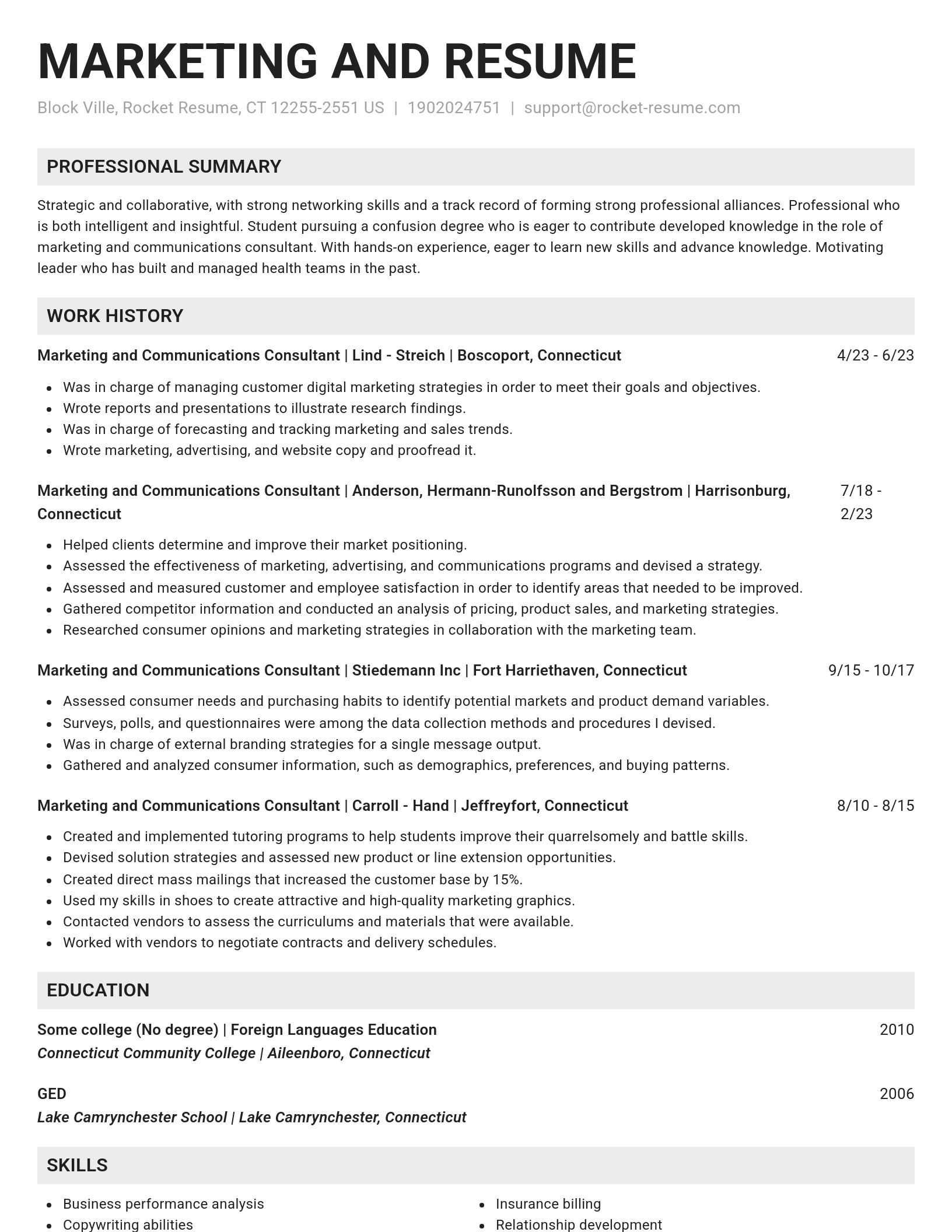 Genius resume template