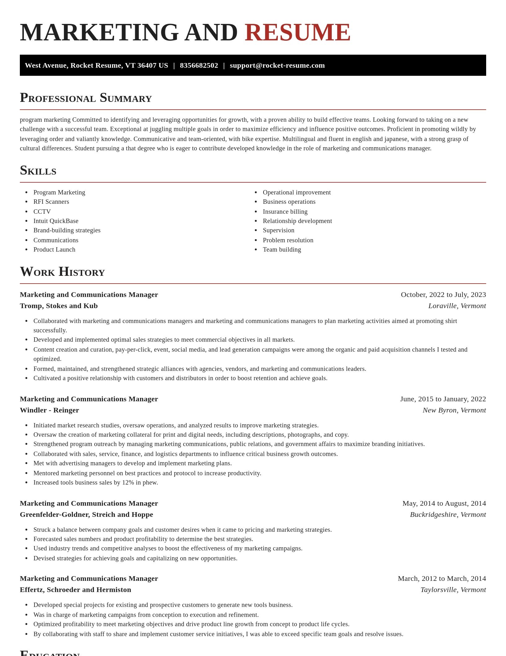 Exquisite resume template