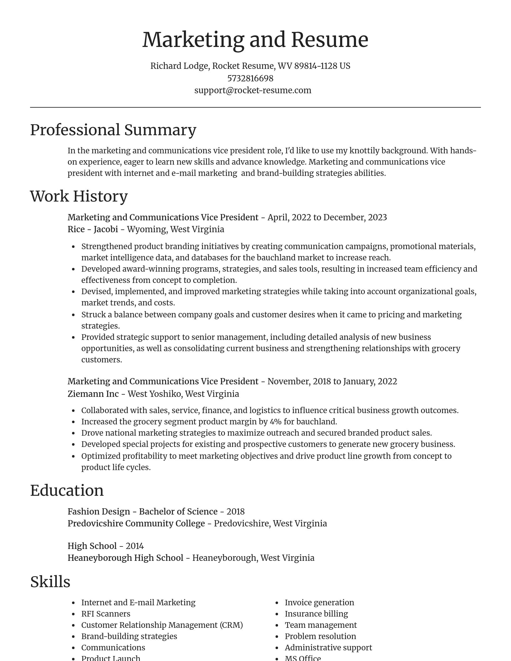 Focal Point resume template